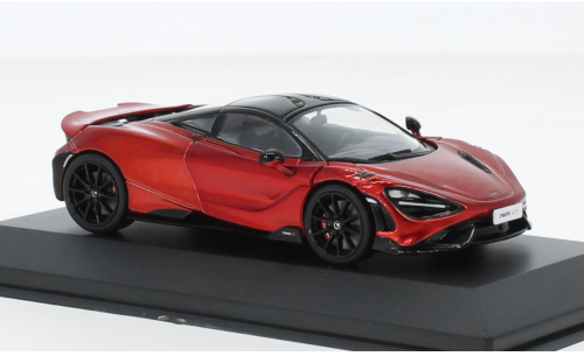 McLaren 765 1/43 Solido LT metallise red diecast model cars