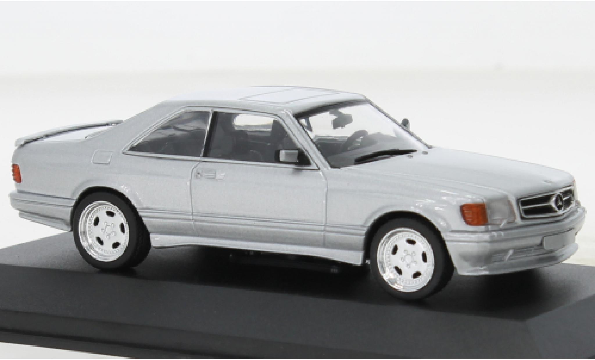 Mercedes 560 1/43 Solido SEC (C126) AMG Wide Body metallise grey diecast model cars