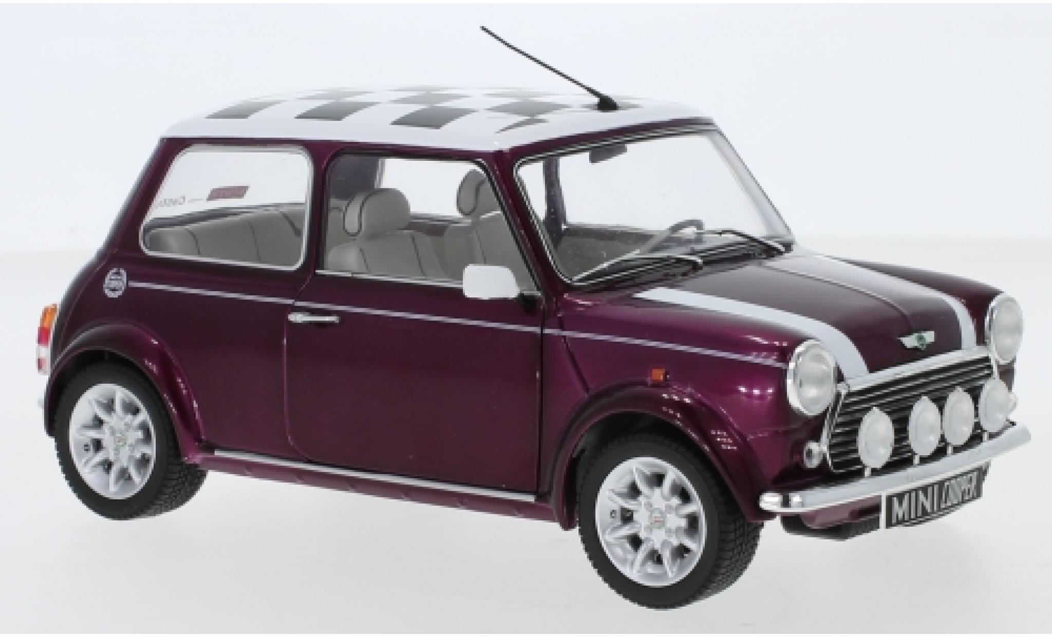 Mini Cooper 1/18 Solido 1.3i Sport Pack metallise lila/D&eacute;corer 1997 diecast model cars