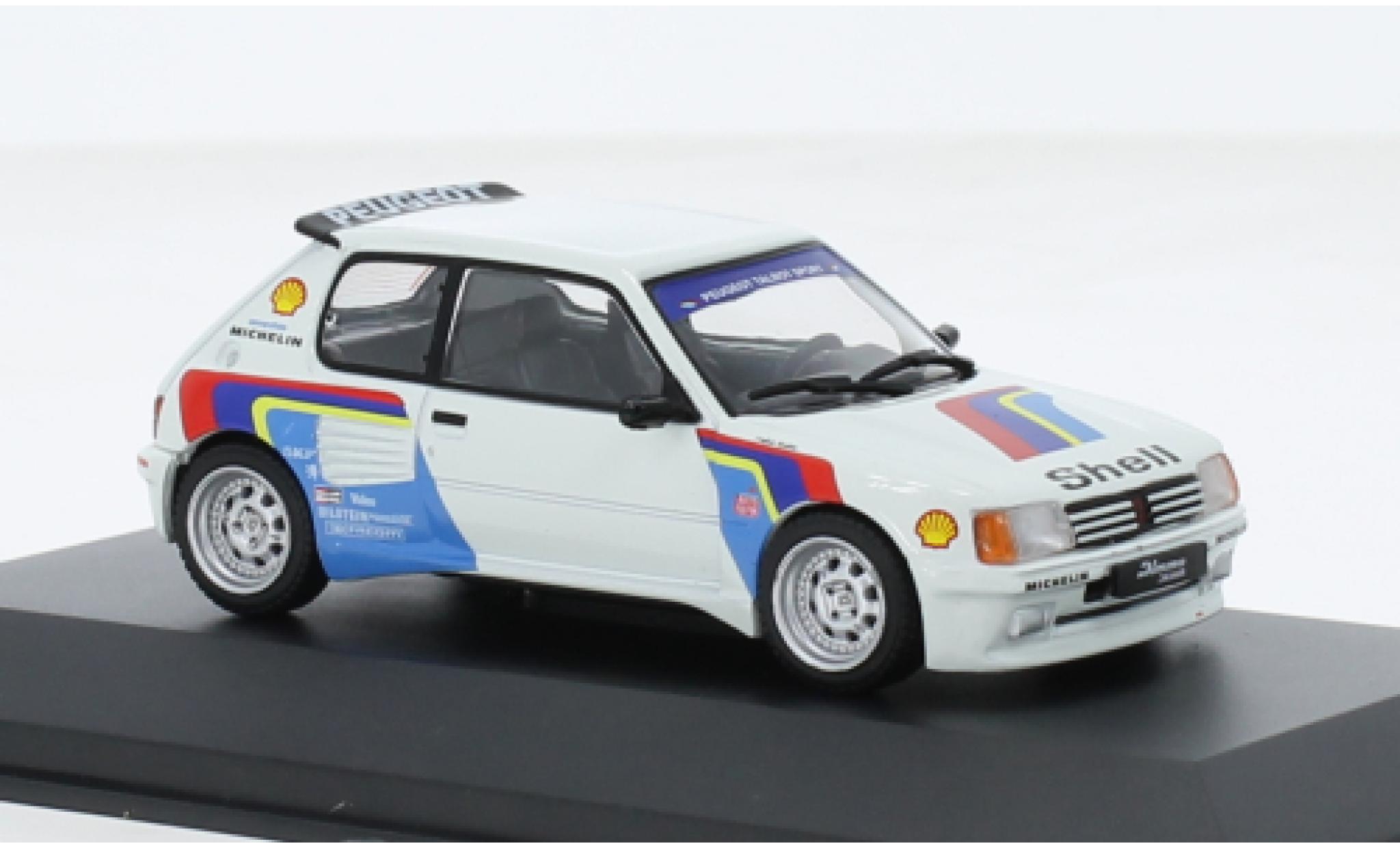 Peugeot 205 1/43 Solido GTI Dimma white/D&eacute;corer diecast model cars