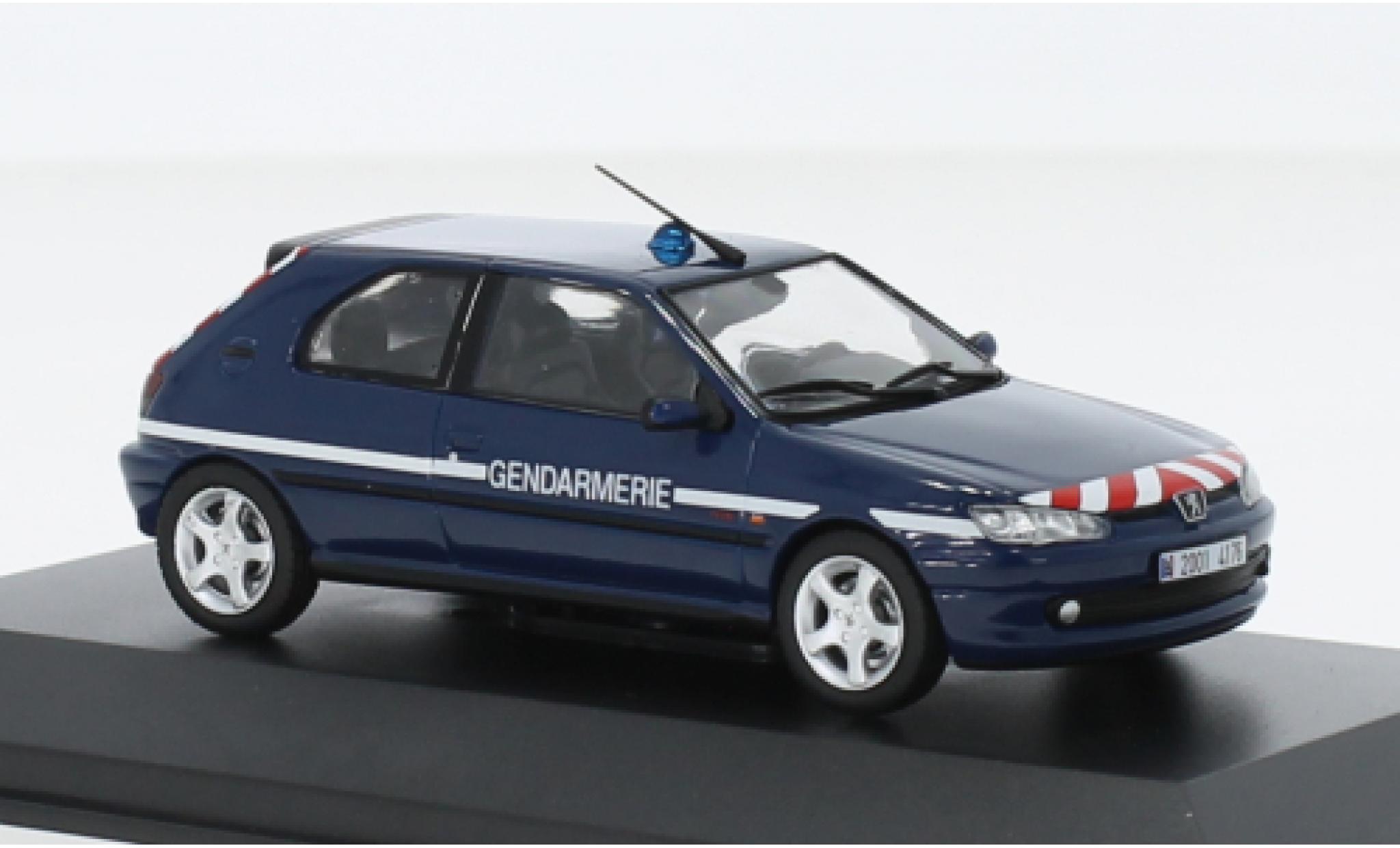 Peugeot 306 1/43 Solido S16 Gendamerie (F) 1998 diecast model cars