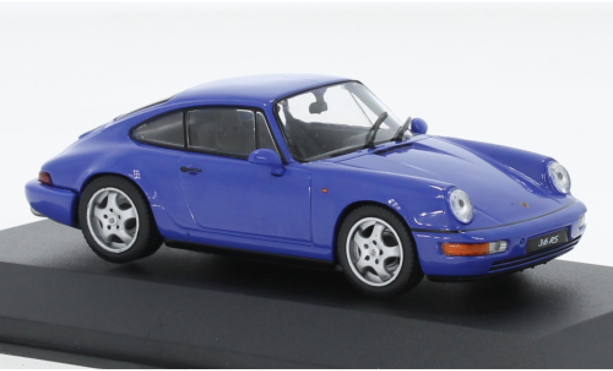 Porsche 964 1/43 Solido 911  RS blue 1992 diecast model cars