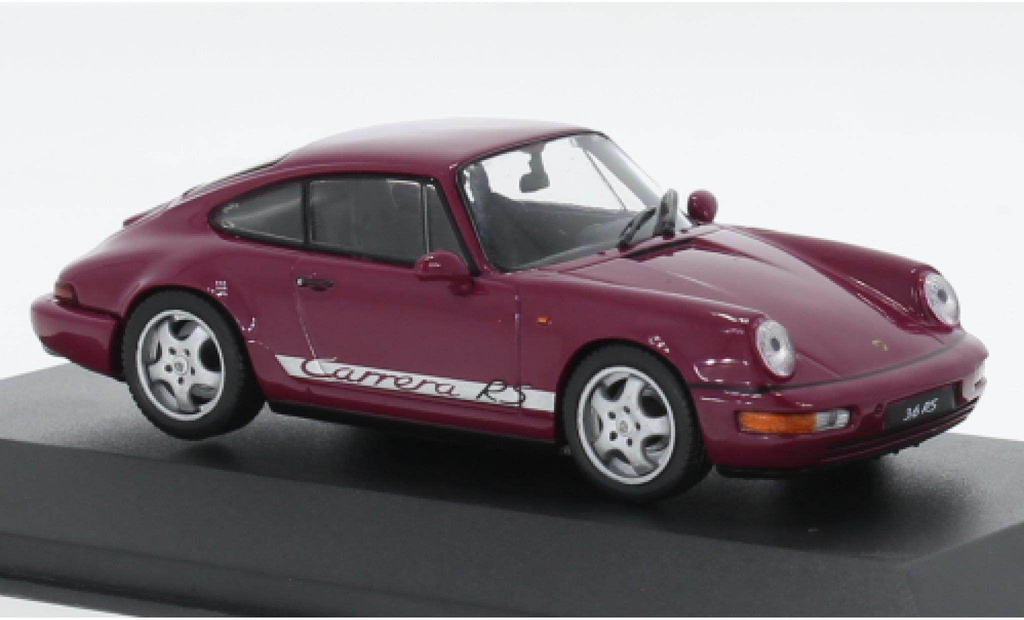 Porsche 964 1/43 Solido 911  RS purple 1992 diecast model cars