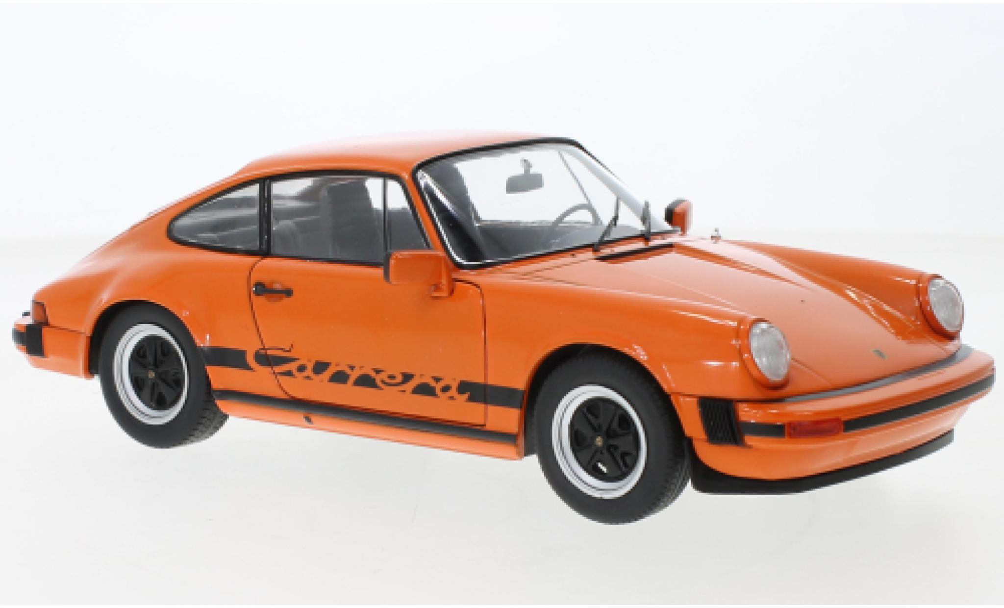 Porsche 930 1/18 Solido 911 Carrera 3.0 orange 1977 diecast model cars