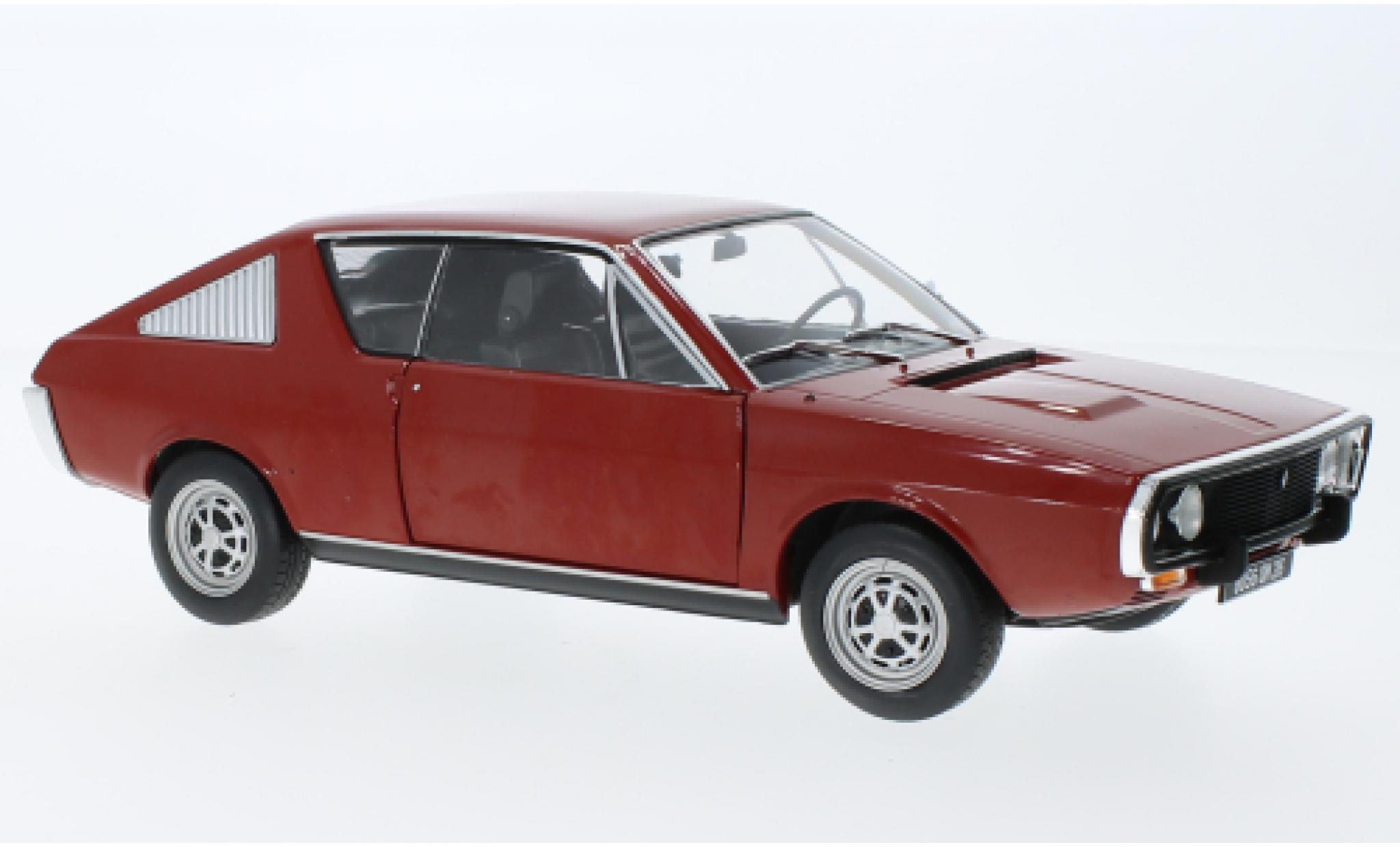 Renault 17 1/18 Solido MK I red 1976 diecast model cars