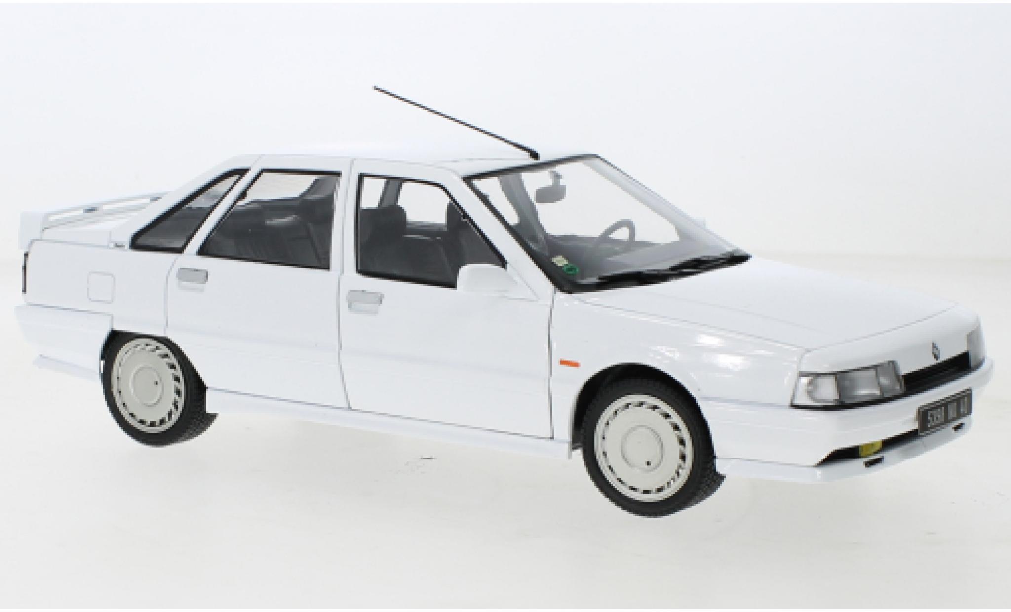 Renault 21 1/18 Solido Turbo white 1988 diecast model cars
