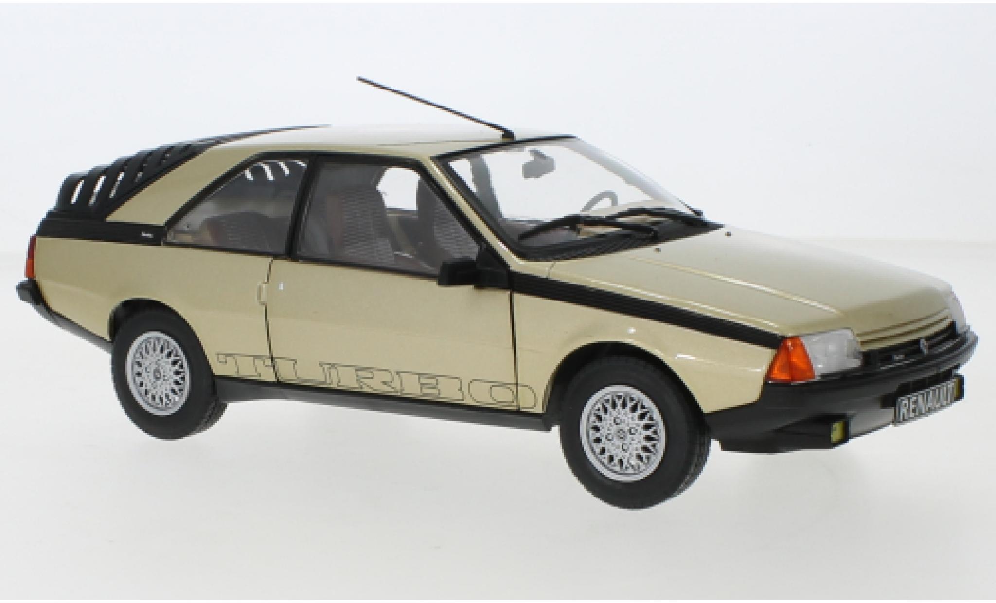 Renault Fuego 1/18 Solido Turbo metallise beige 1980 diecast model cars