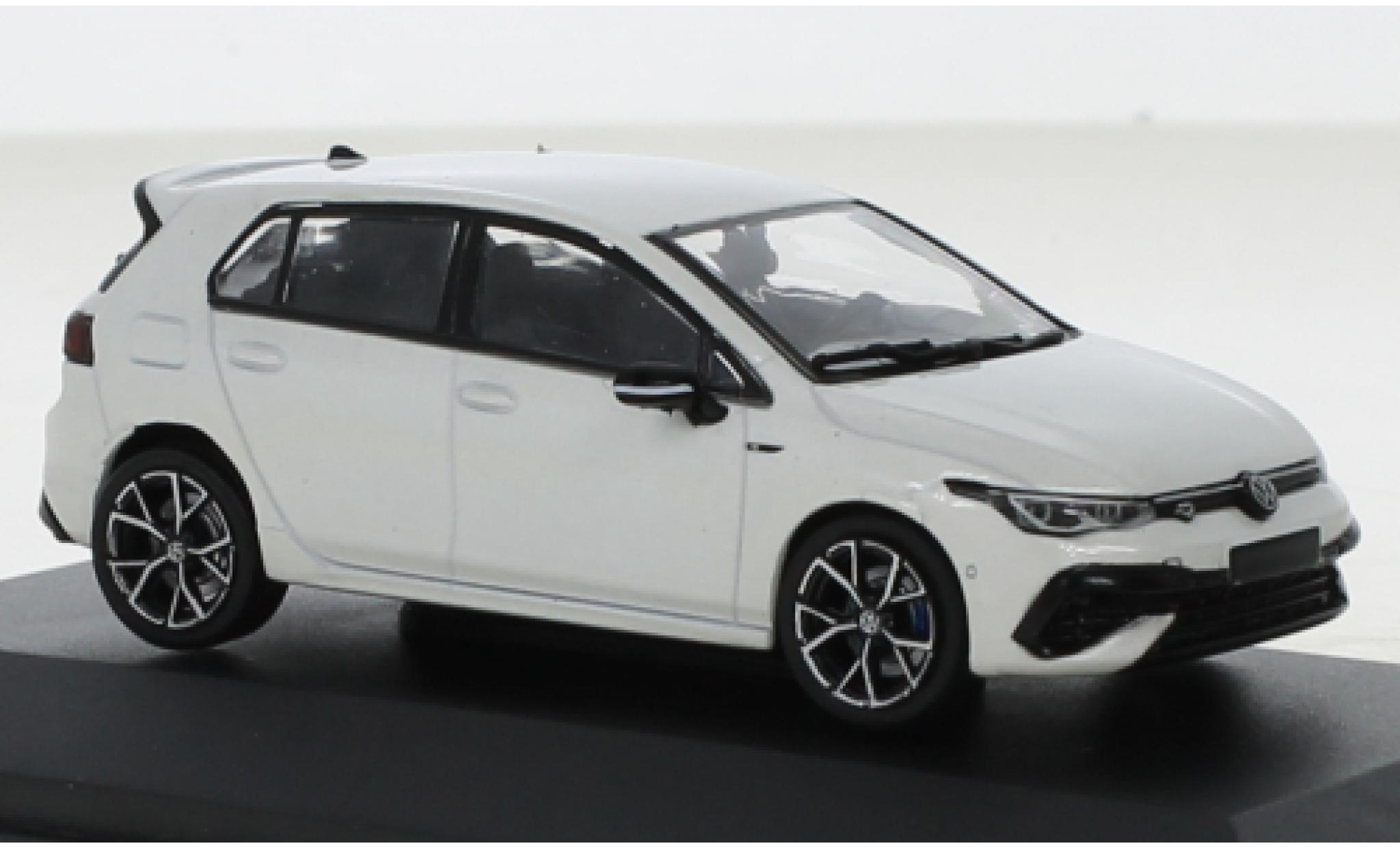 Volkswagen Golf 1/43 Solido VIII R metallise white 2021 diecast model cars
