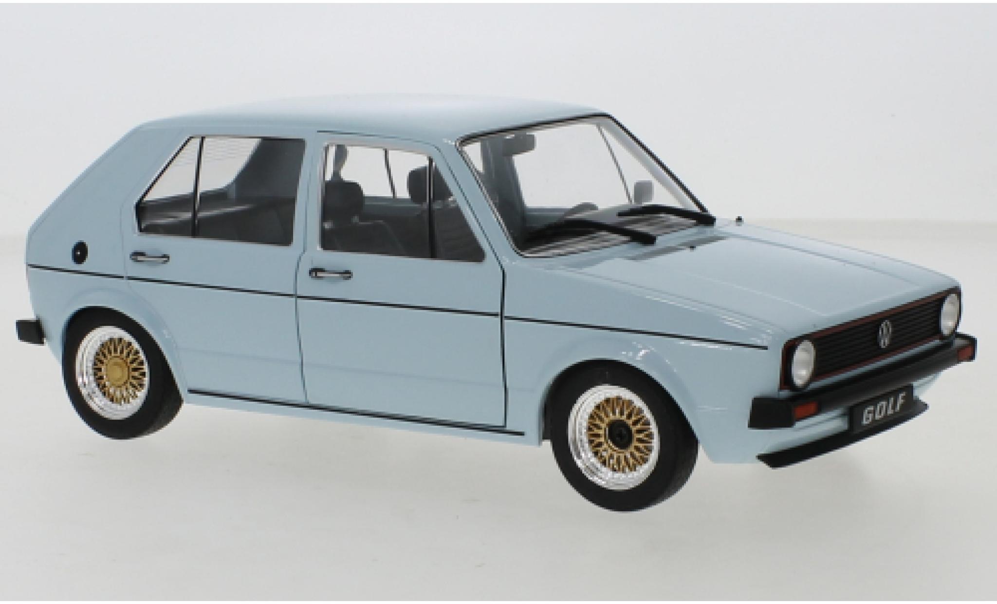 Volkswagen Golf 1/18 Solido I Custom blue diecast model cars