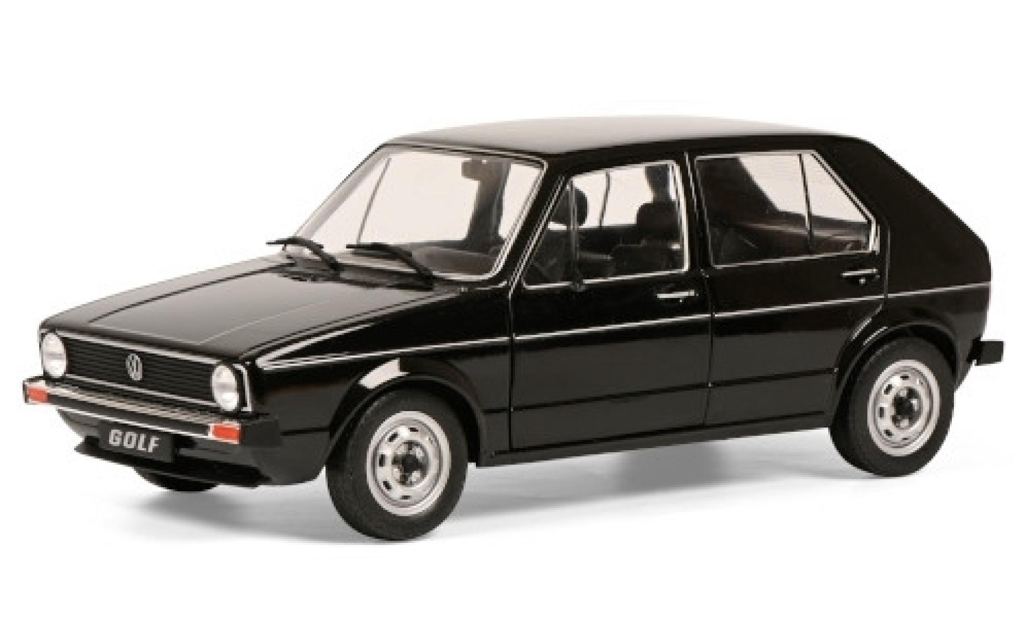 Volkswagen Golf 1/18 Solido I L black 1983 diecast model cars
