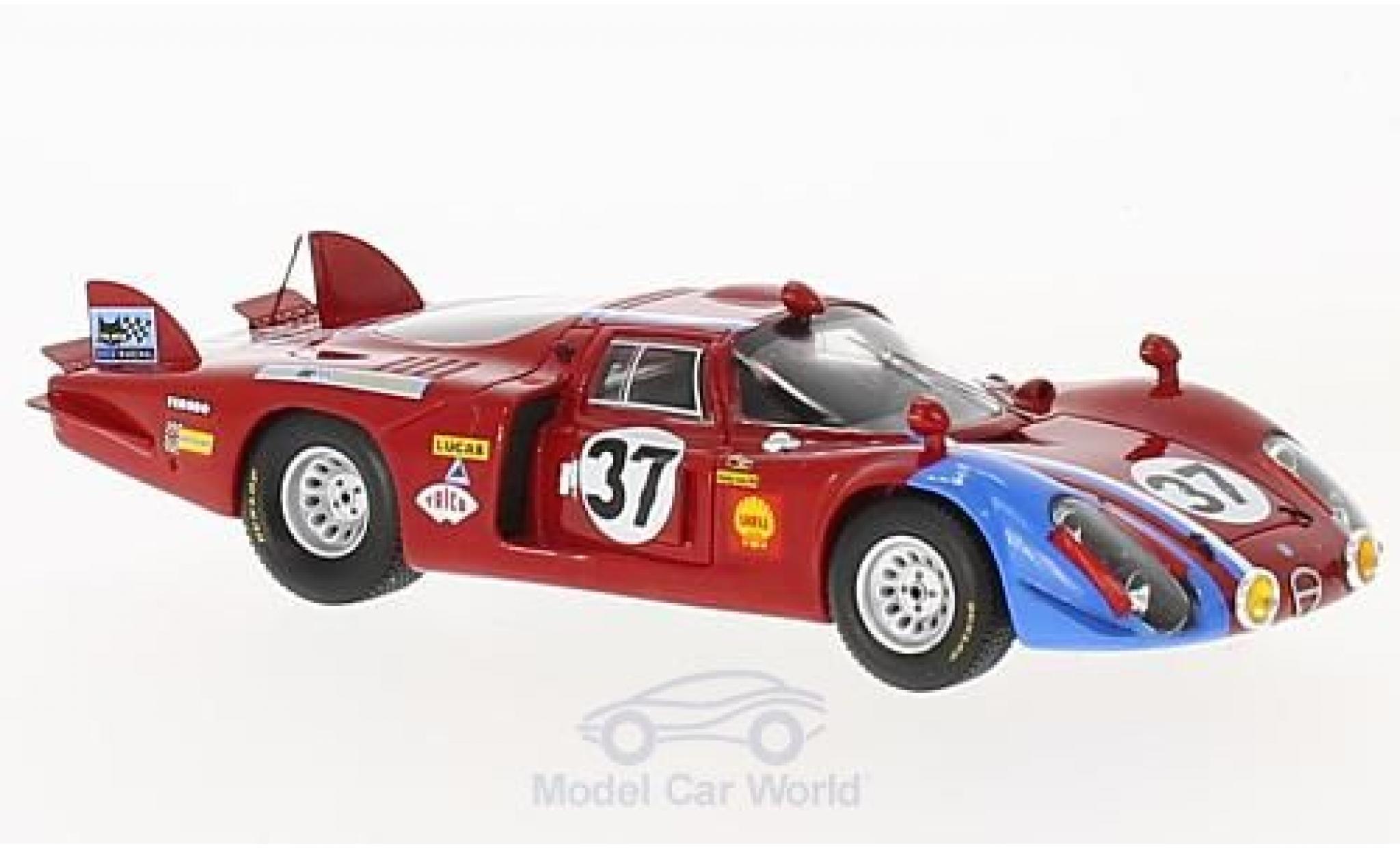 Alfa Romeo 33 1/43 Spark /2 No.37 24h Le Mans 1968 T.Pilette/R.Slotemaker diecast model cars