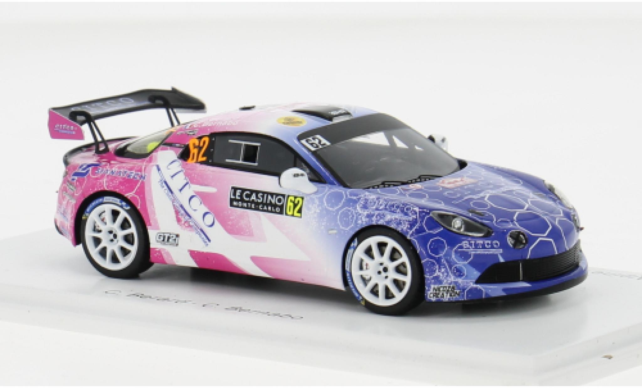 Alpine A110 1/43 Spark Rally RGT No.62 Rally WM Rally Monte Carlo 2024 1:43 diecast model cars