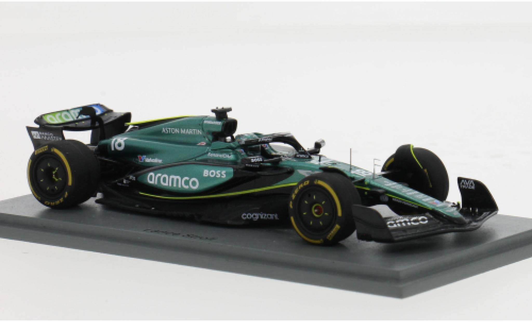 Aston Martin AMR2 1/43 Spark 4 No.18 Aramco F1 Team Aramco Formel 1 GP Saudi Arabien 2024 1:43 diecast model cars