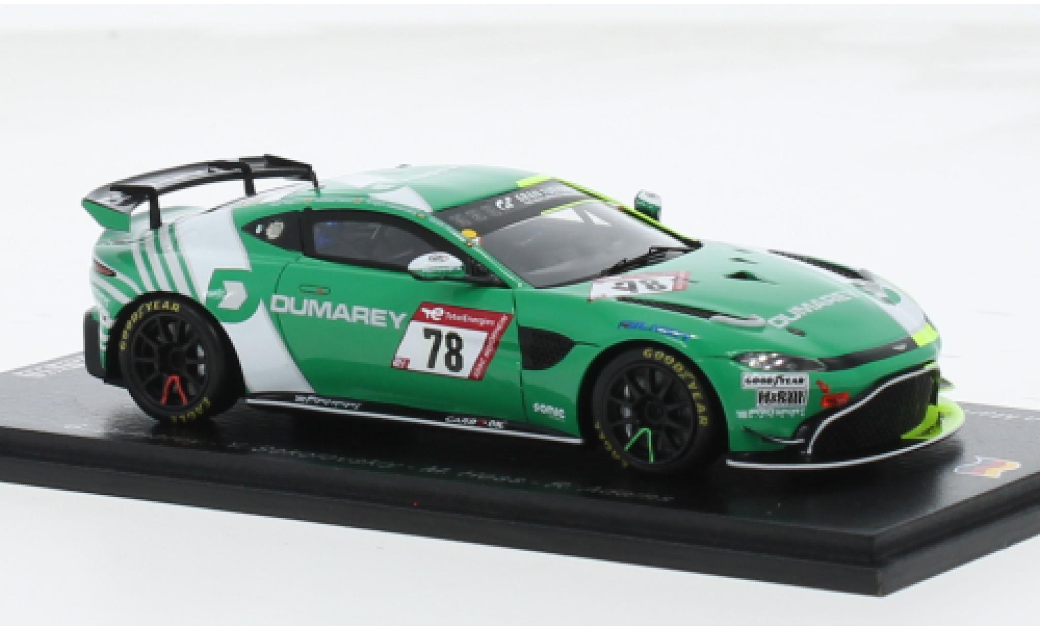Aston Martin V8 Vantage GT4 1/43 Spark Vantage AMR GT4 No.78 PROsport-Racing 24h N&uuml;rburgring 2023 1:43 diecast model cars