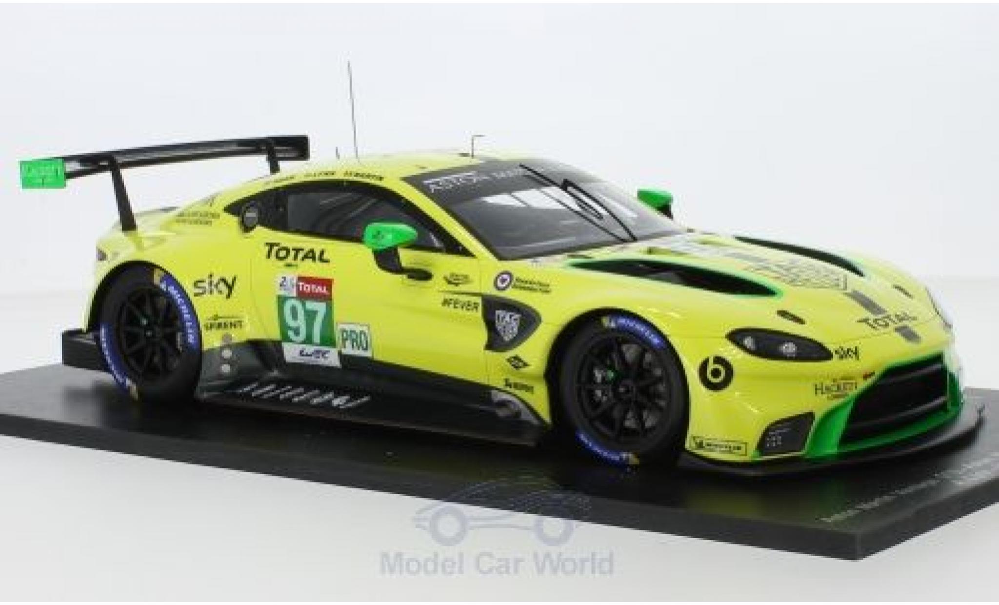 Aston Martin Vantage 1/43 Spark GTE No.97 Racing 24h Le Mans 2018 A.Lynn/M.Martin/J.Adam diecast model cars