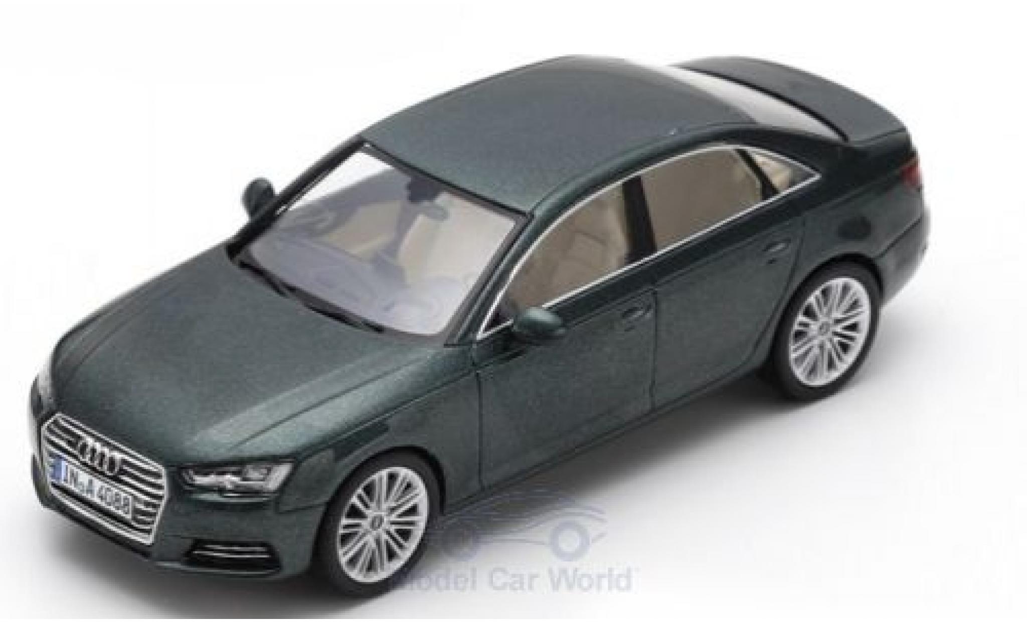 Audi A4 1/43 Spark metallic green 2016 diecast model cars