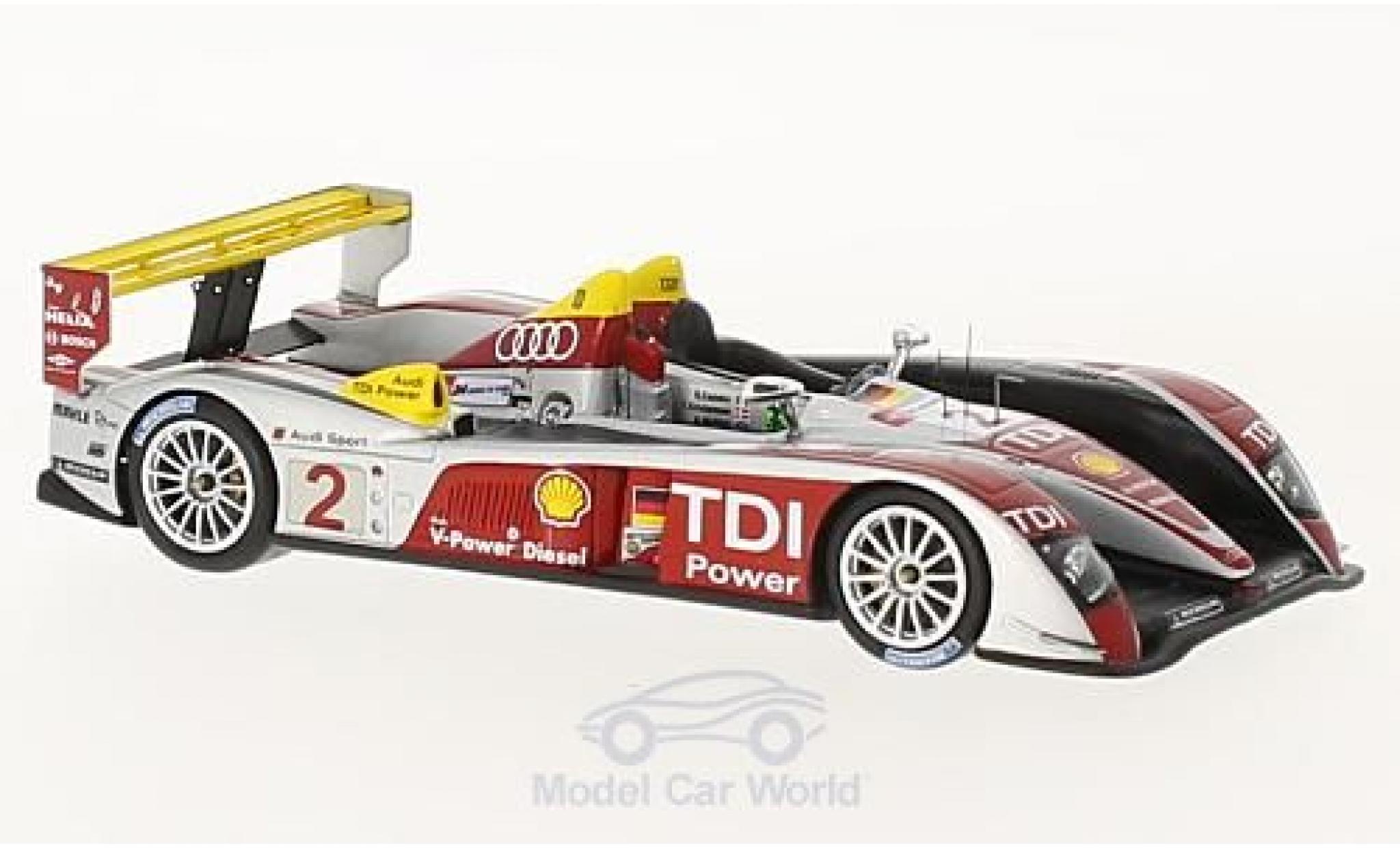 Audi R10 2008 1/43 Spark TDI No.2 Sport North America 24h Le Mans 2008 10 Years A.McNish/R.Capello/T.Kristensen diecast model cars