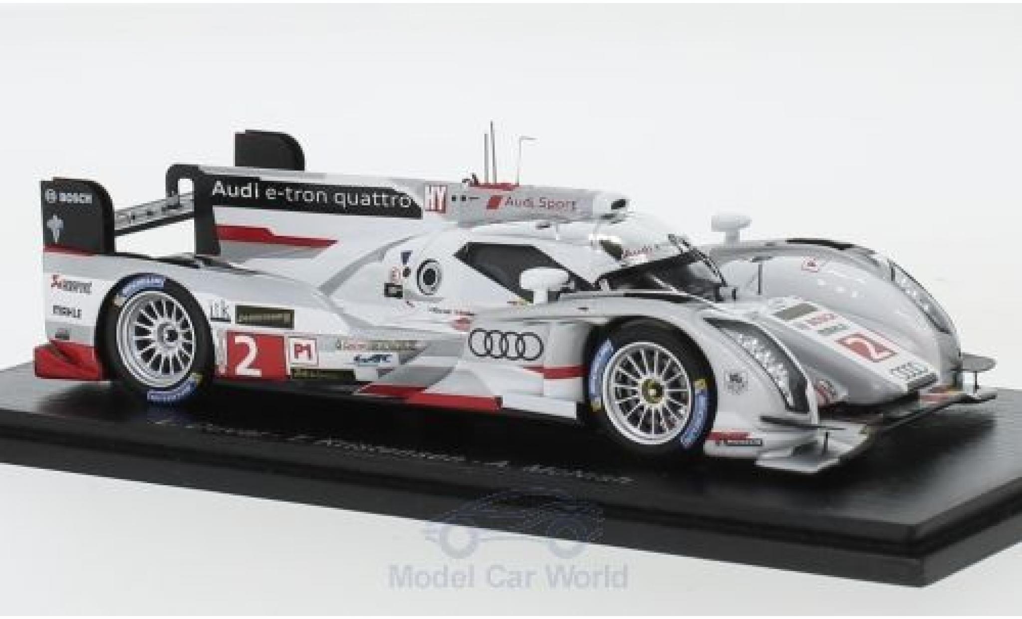 Audi R18 1/43 Spark e-tron quattro No.2 24h Le Mans 2013 L.Duval/T.Kristensen/A.McNish diecast model cars