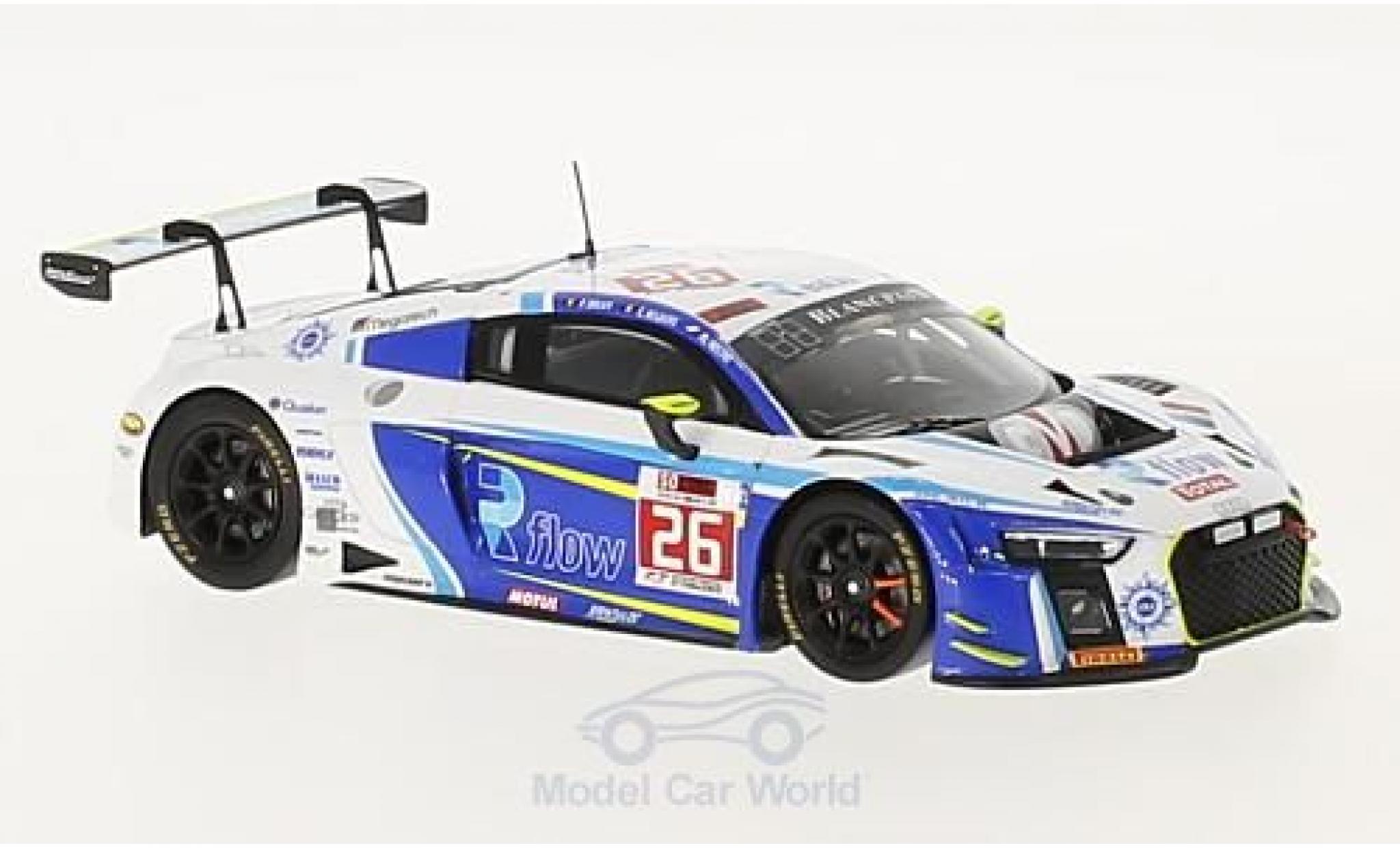 Audi R8 1/43 Spark LMS No.26 Sainteloc Racing 24h Spa 2017 C.Kelders/M.Rostan/F.Bouvy diecast model cars
