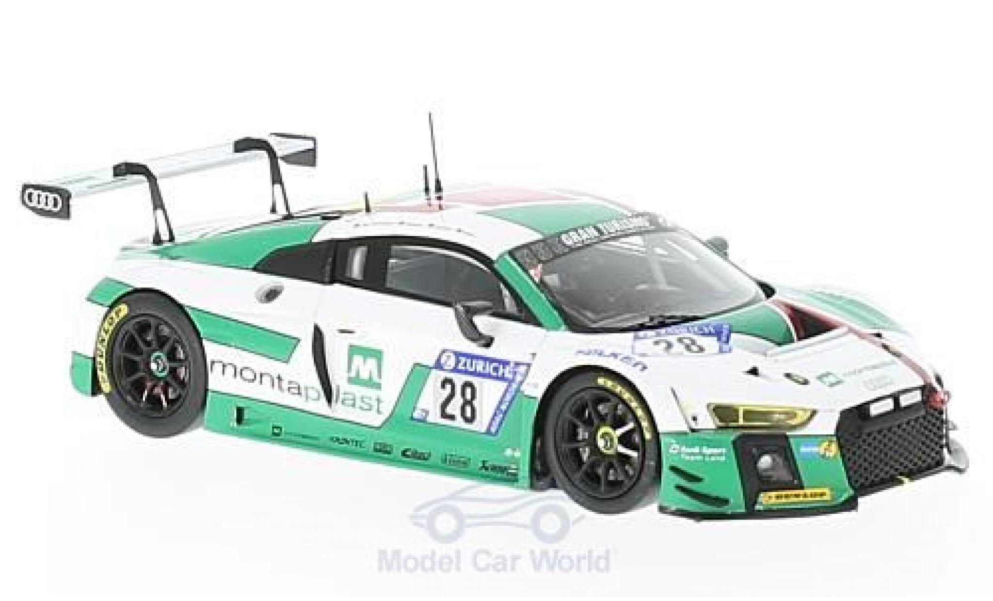 Audi R8 1/43 Spark LMS No.28 Sport Team Land 24h N&uuml;rburgring 2017 C.de Phillippi/C.Mies/C.Haase/P.Kaffer diecast model cars