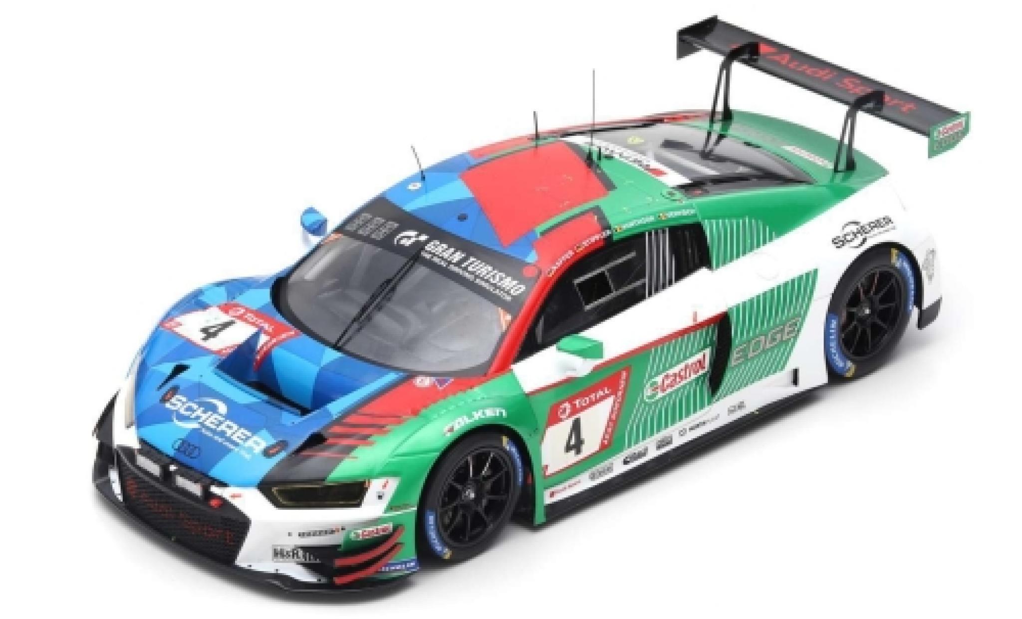 Audi R8 1/43 Spark LMS No.4 Sport Team Phoenix 24h N&uuml;rburgring 2019 P.Kaffer/F.Stippler/F.Vervisch/D.Vanthoor diecast model cars
