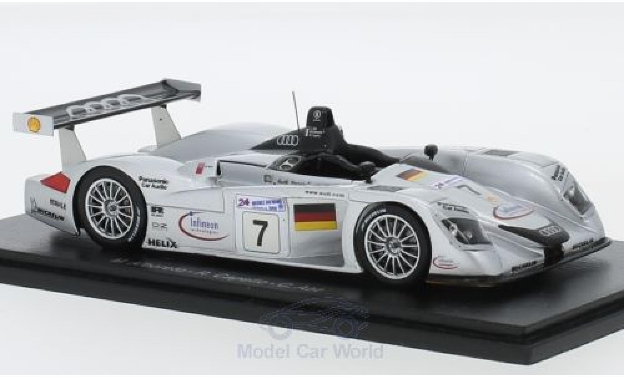Audi R8 1/43 Spark No.7 Sport Team Joest 24h Le Mans 2000 M.Alboreto/R.Capello/C.Abt diecast model cars