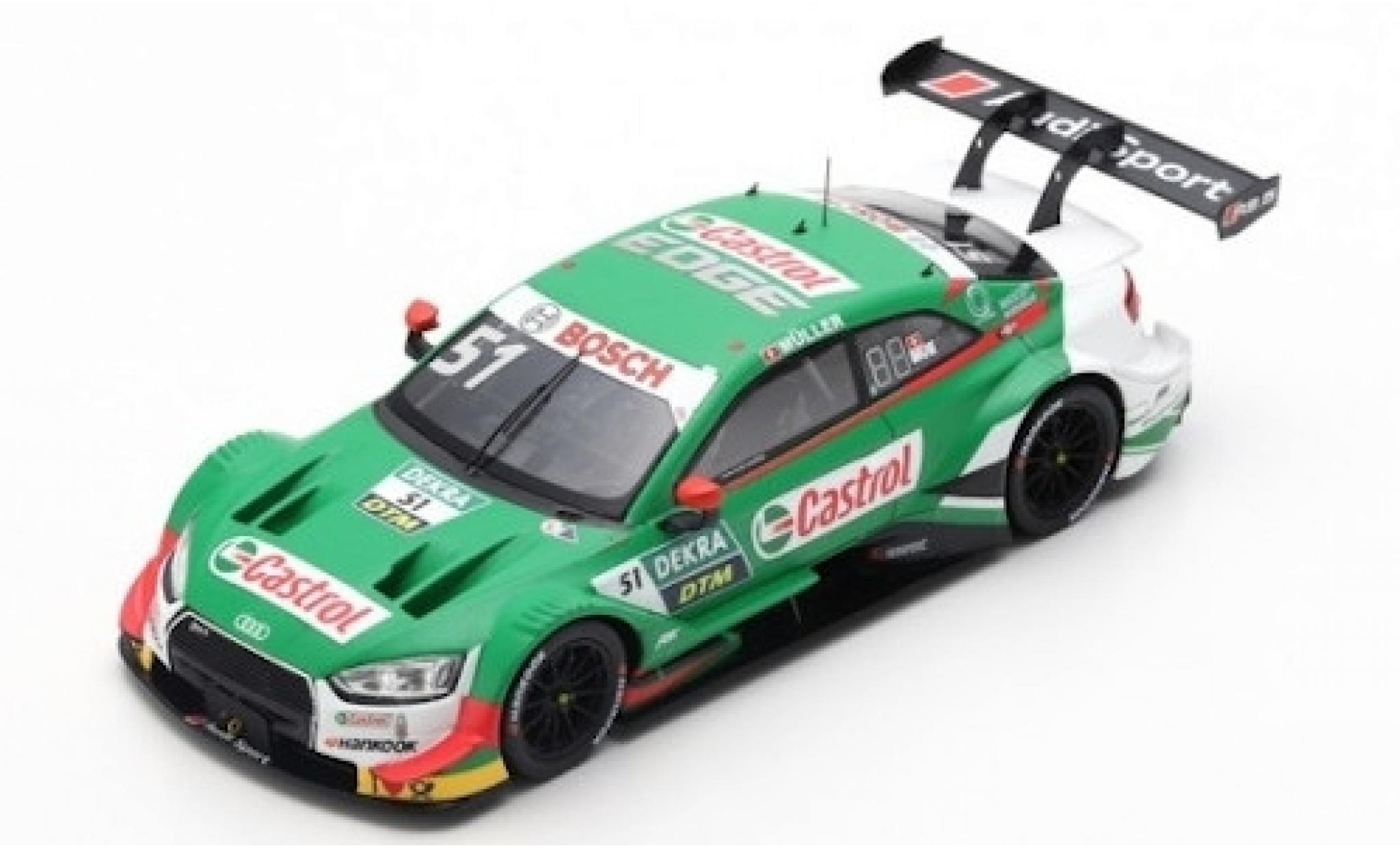 Audi RS5 1/43 Spark RS 5 No.51 Sport Team Abt Sportsline Castrol DTM 2019 N.M&uuml;ller diecast model cars