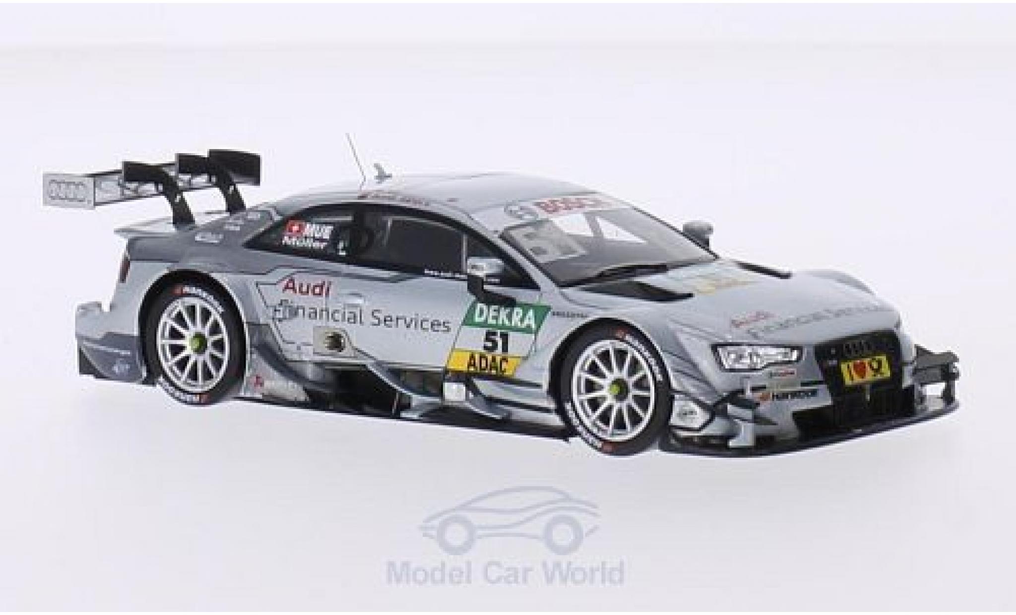 Audi RS5 DTM 1/43 Spark DTM No.51 Sport Team Rosberg Financial Services DTM 2015 N.M&uuml;ller diecast model cars