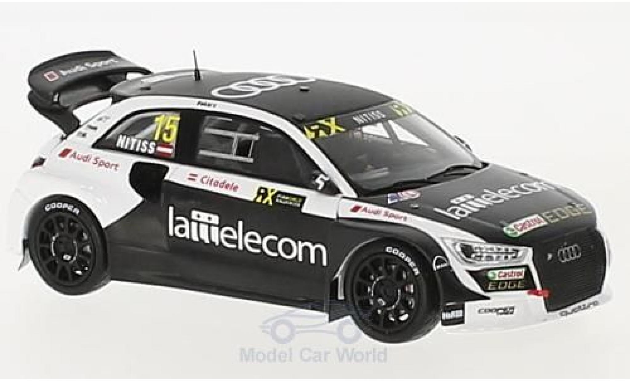 Audi S1 1/43 Spark EKS RX quattro No.15 Rally-Cross Rally Portugal 2017 R.Nitiss diecast model cars
