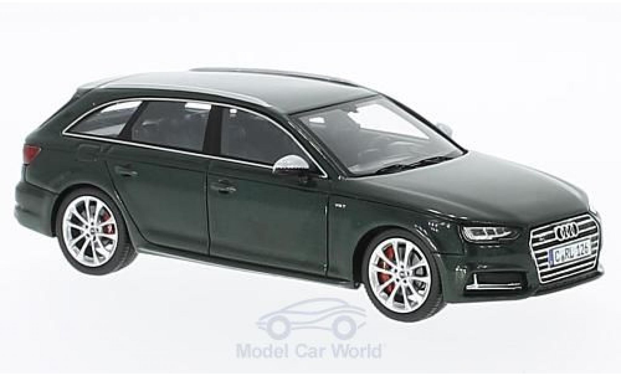 Audi S4 1/43 Spark Avant metallic green 2016 diecast model cars