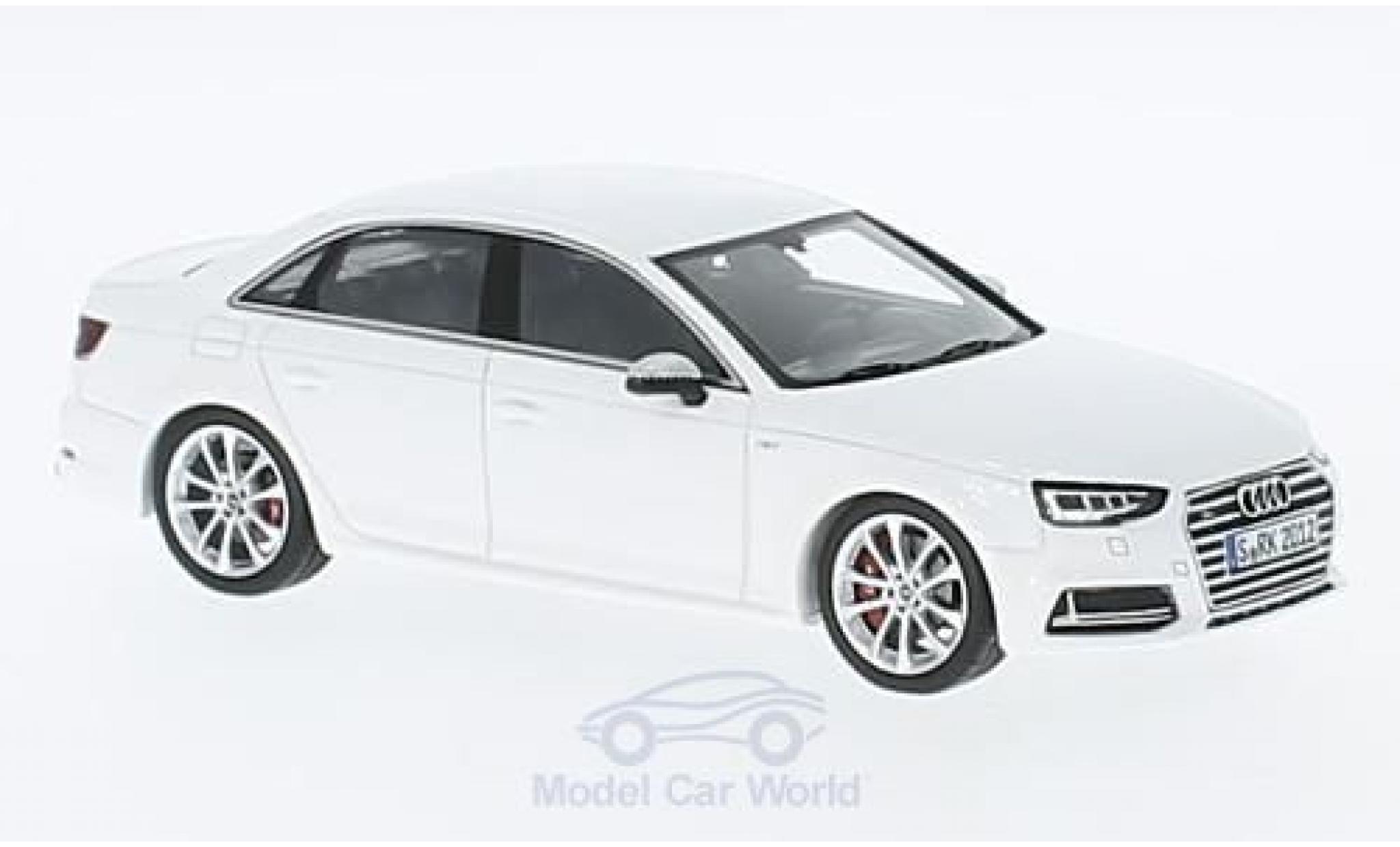 Audi S4 1/43 Spark white 2016 diecast model cars