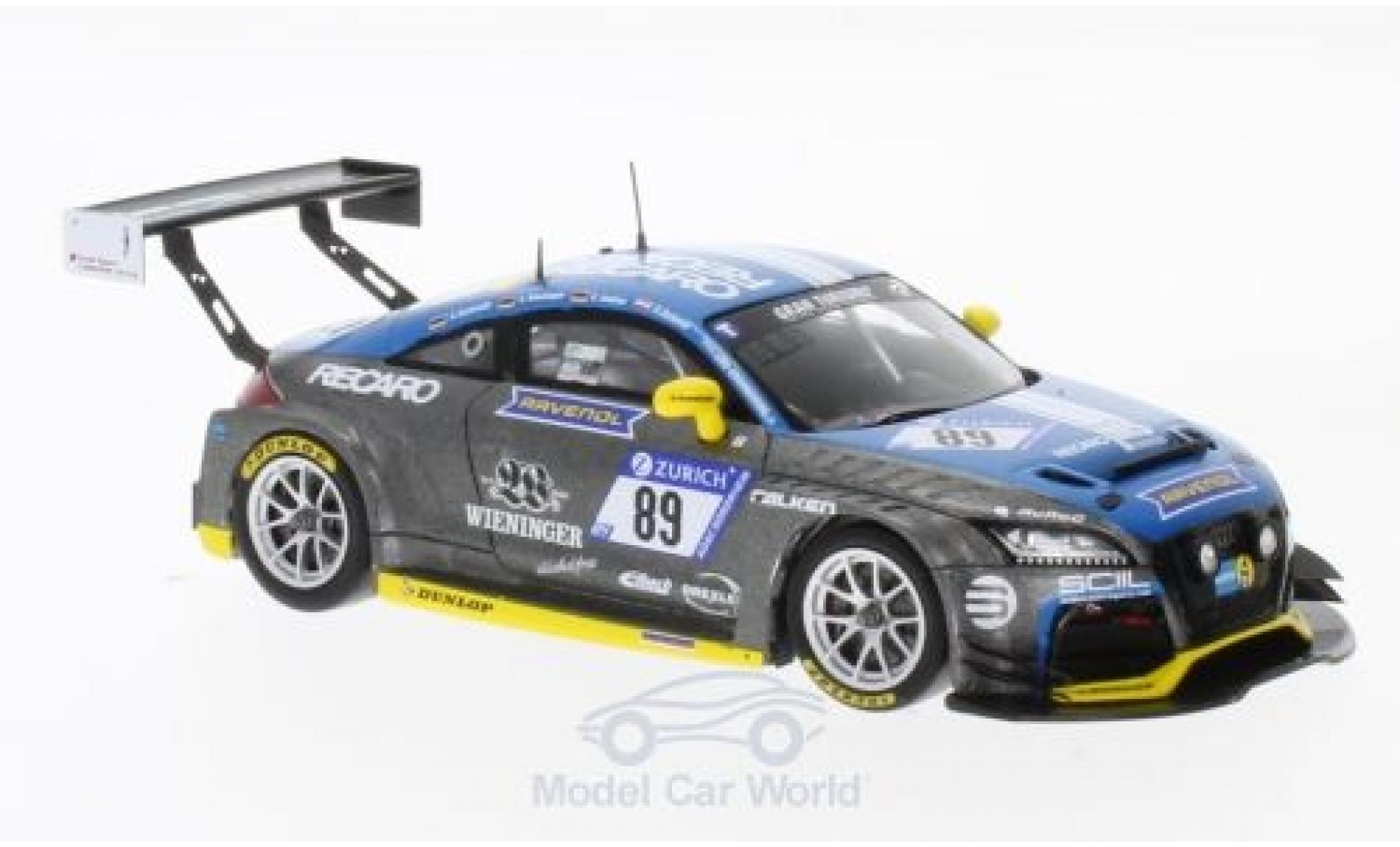 Audi TT RS 1/43 Spark RS No.89 LMS Engineering 24h N&uuml;rburgring 2017 S.Wieninger/U.Andree/D.Schmid/C.Schmitz diecast model cars