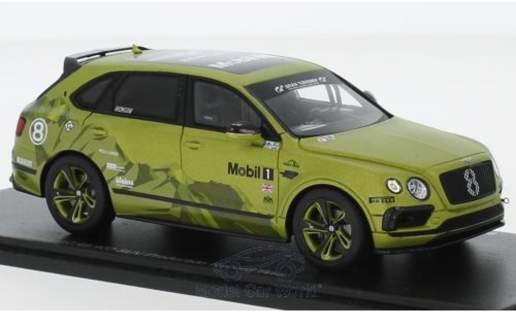 Bentley Bentayga 1/43 Spark No.8 Pikes Peak Hill Climb 2018 SUV Production Record Time 10:49.902 R.Millen/C.Facetti diecast model cars