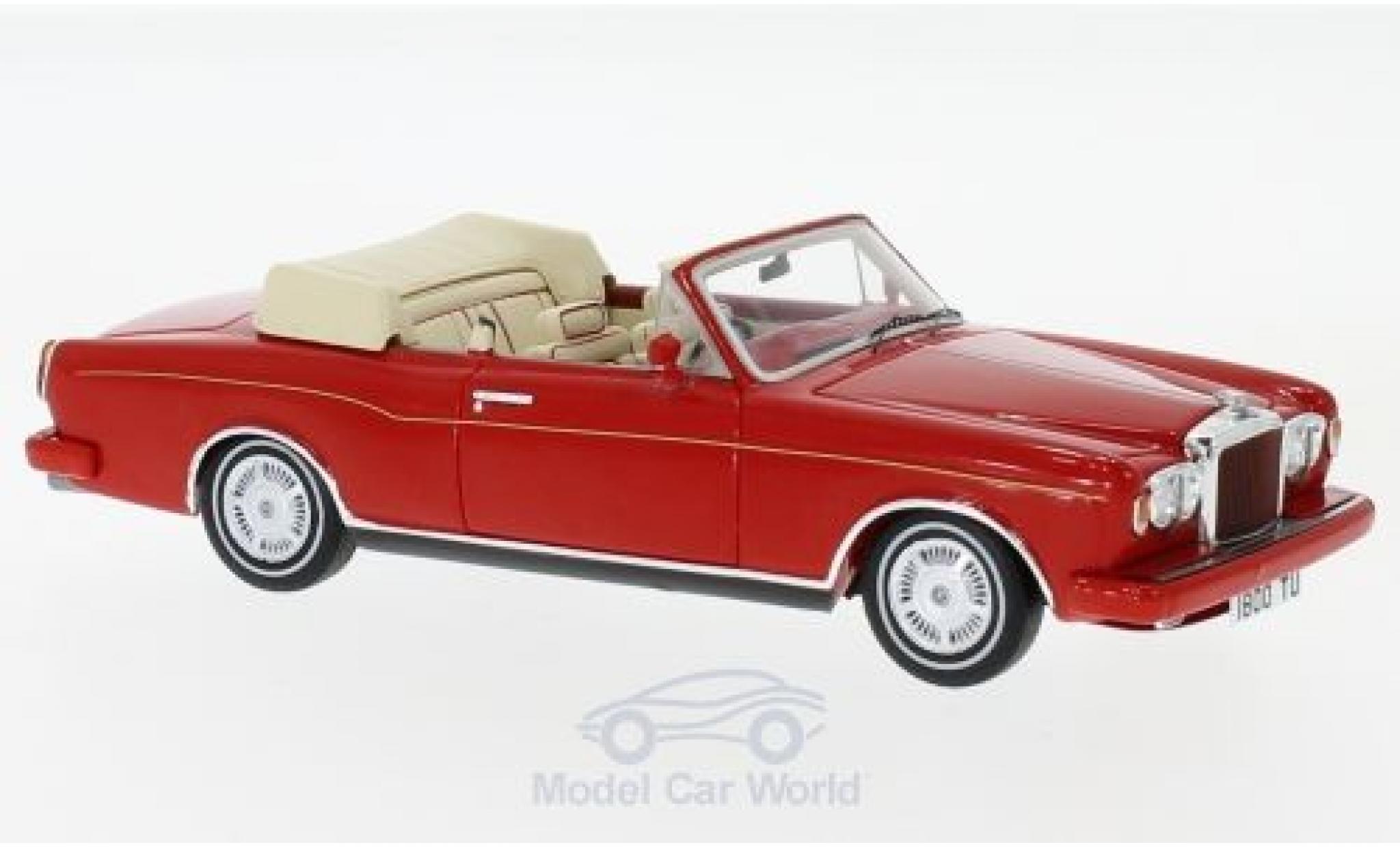 Bentley Continental T 1/43 Spark Convertible red RHD 1984 diecast model cars