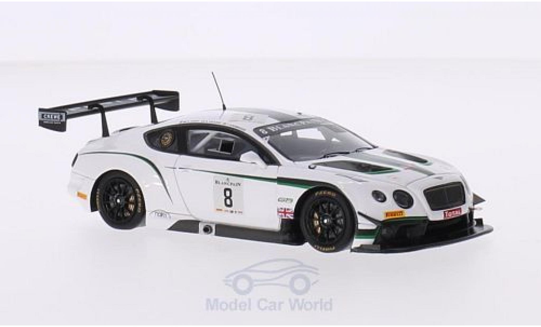 Bentley Continental T 1/43 Spark GT3 RHD No.8 M-Sport 24h Spa 2014 A.Leclerc/J.D Ambrosio/D.Tappy diecast model cars