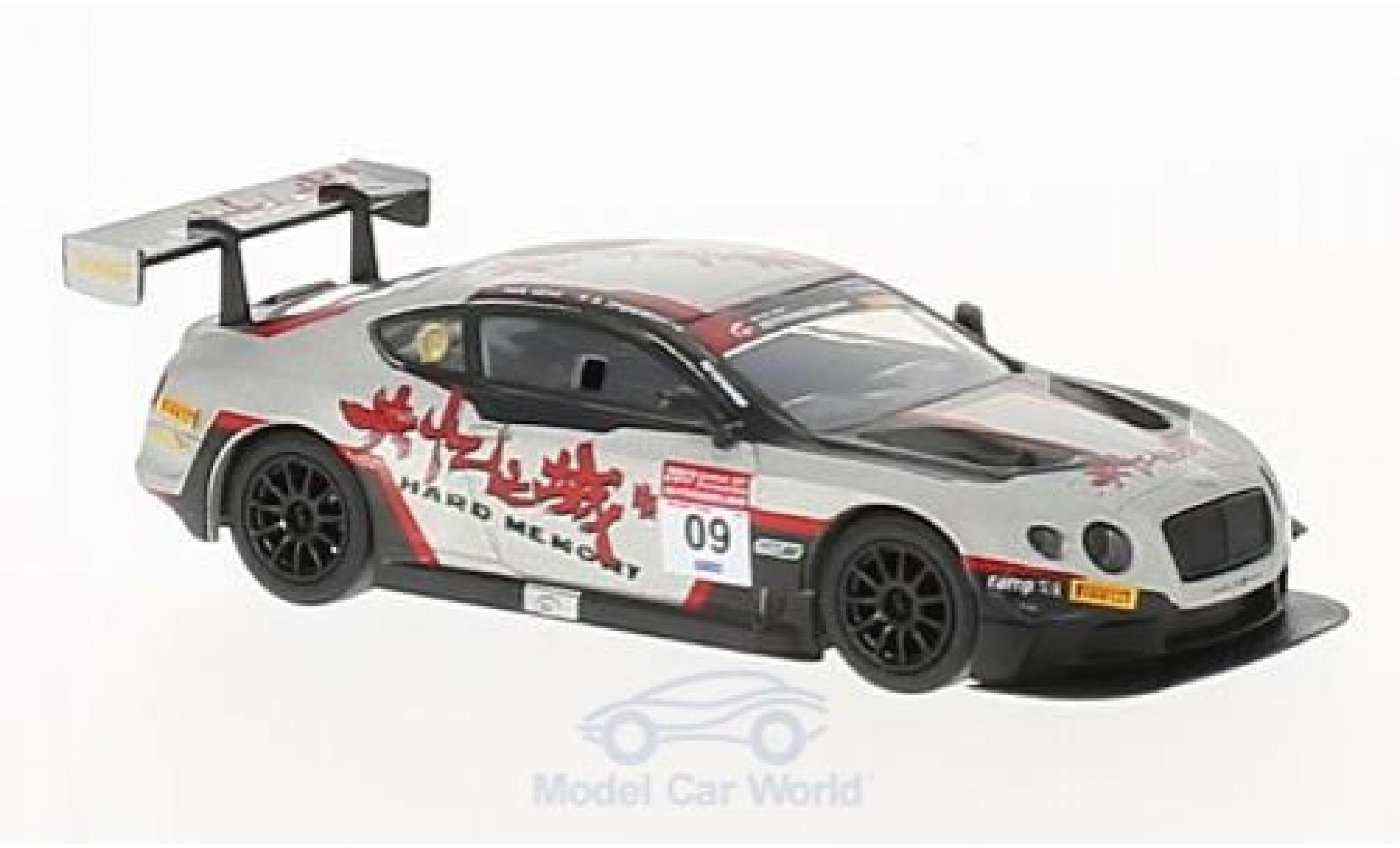 Bentley Continental T 1/64 Spark GT3 RHD No.9 Hard Memory Team Absolute GP China 2017 H.Geng/A.Imperatori diecast model cars