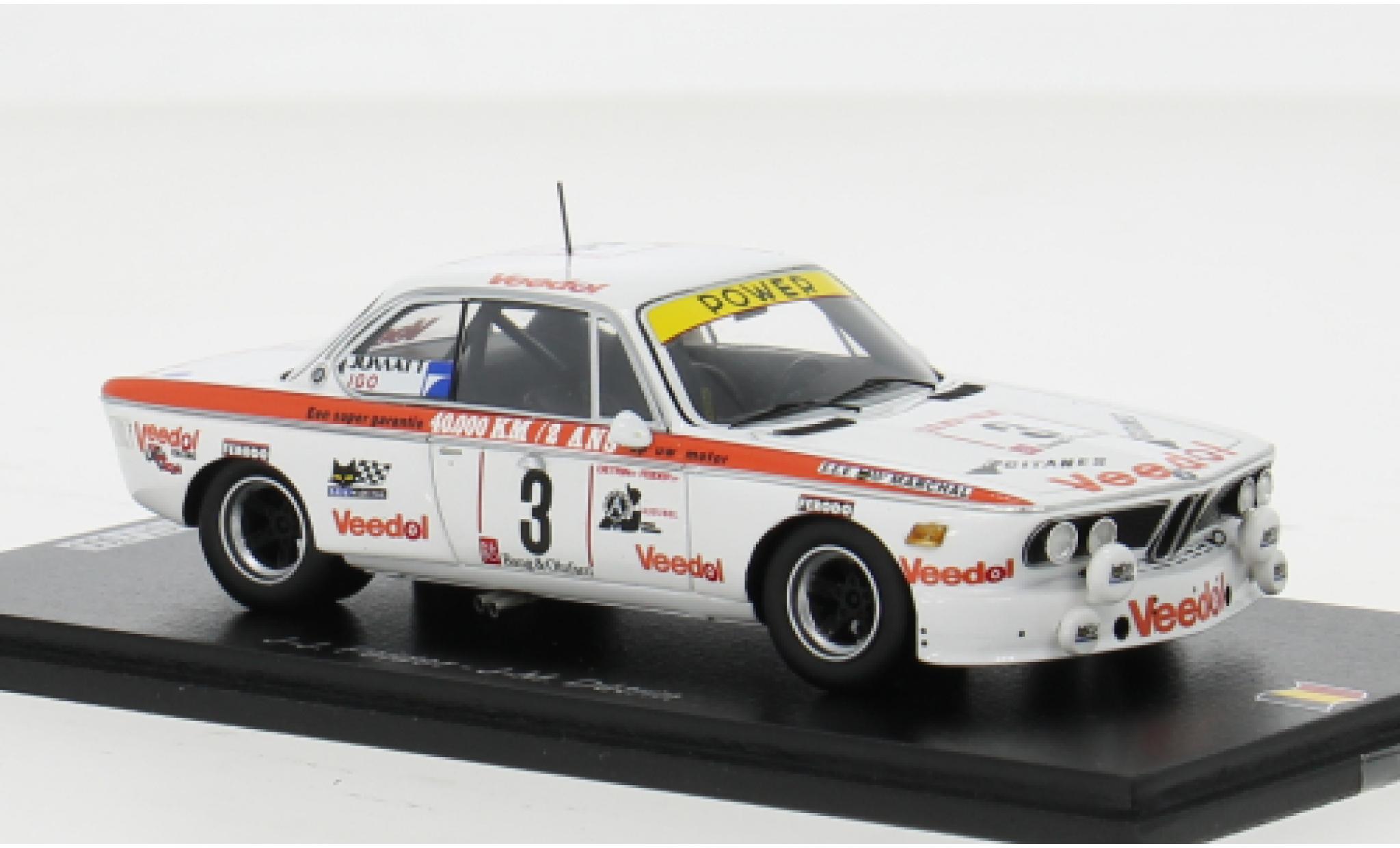 Bmw 3.0 1/43 Spark CSi No.3 24h Spa 1975 1:43 diecast model cars
