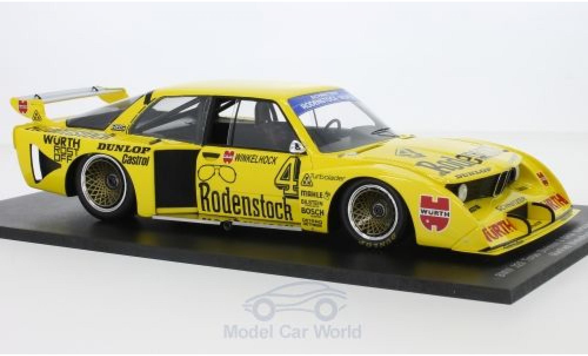 Bmw 320 1/18 Spark Turbo No.4 Schnitzer Rodenstock DRM N&uuml;rburgring 1979 M.Winkelhock diecast model cars