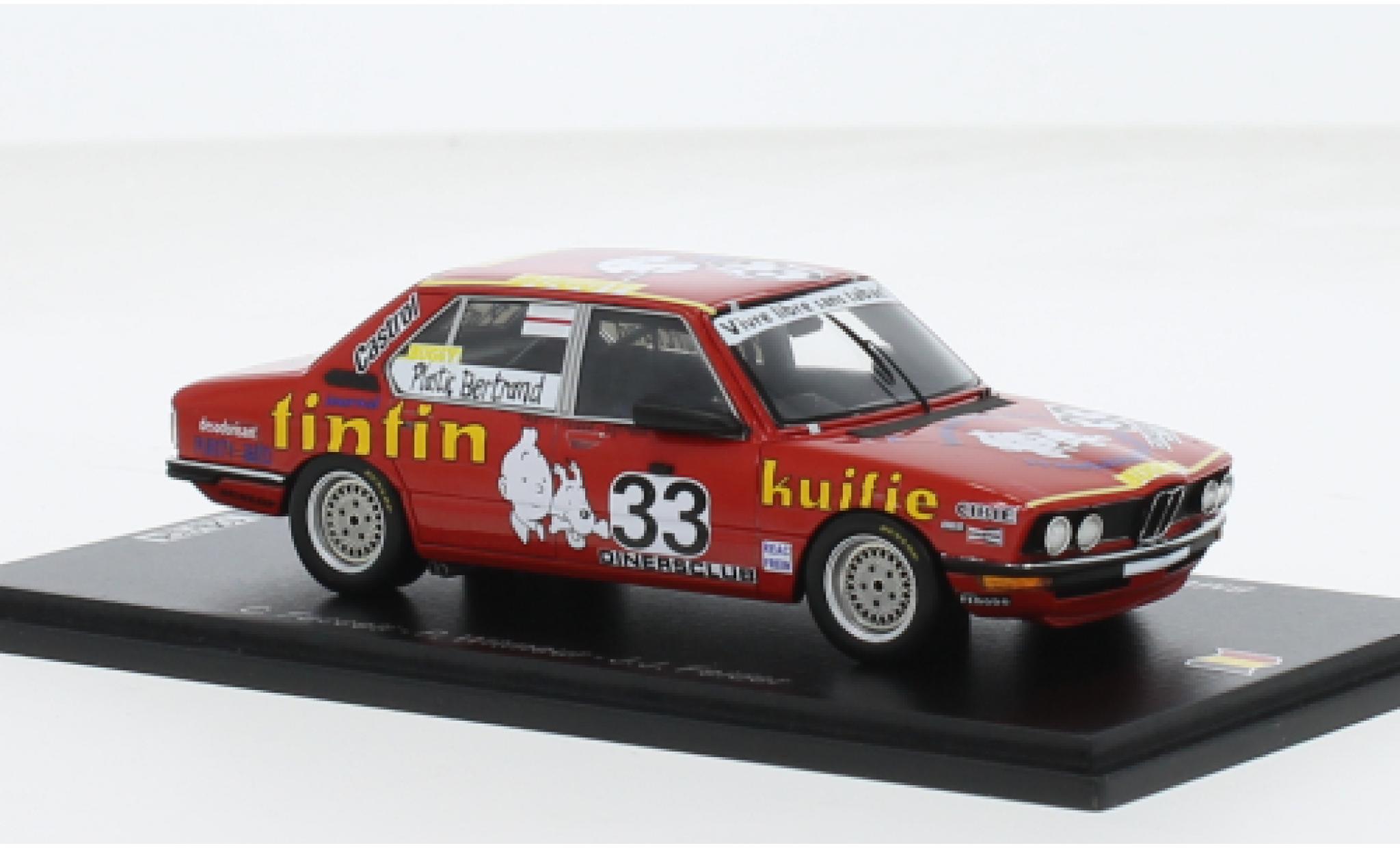 Bmw 530 1/43 Spark i No.33 Plastic Bertrand Racing 24h Spa 1980 1:43 diecast model cars
