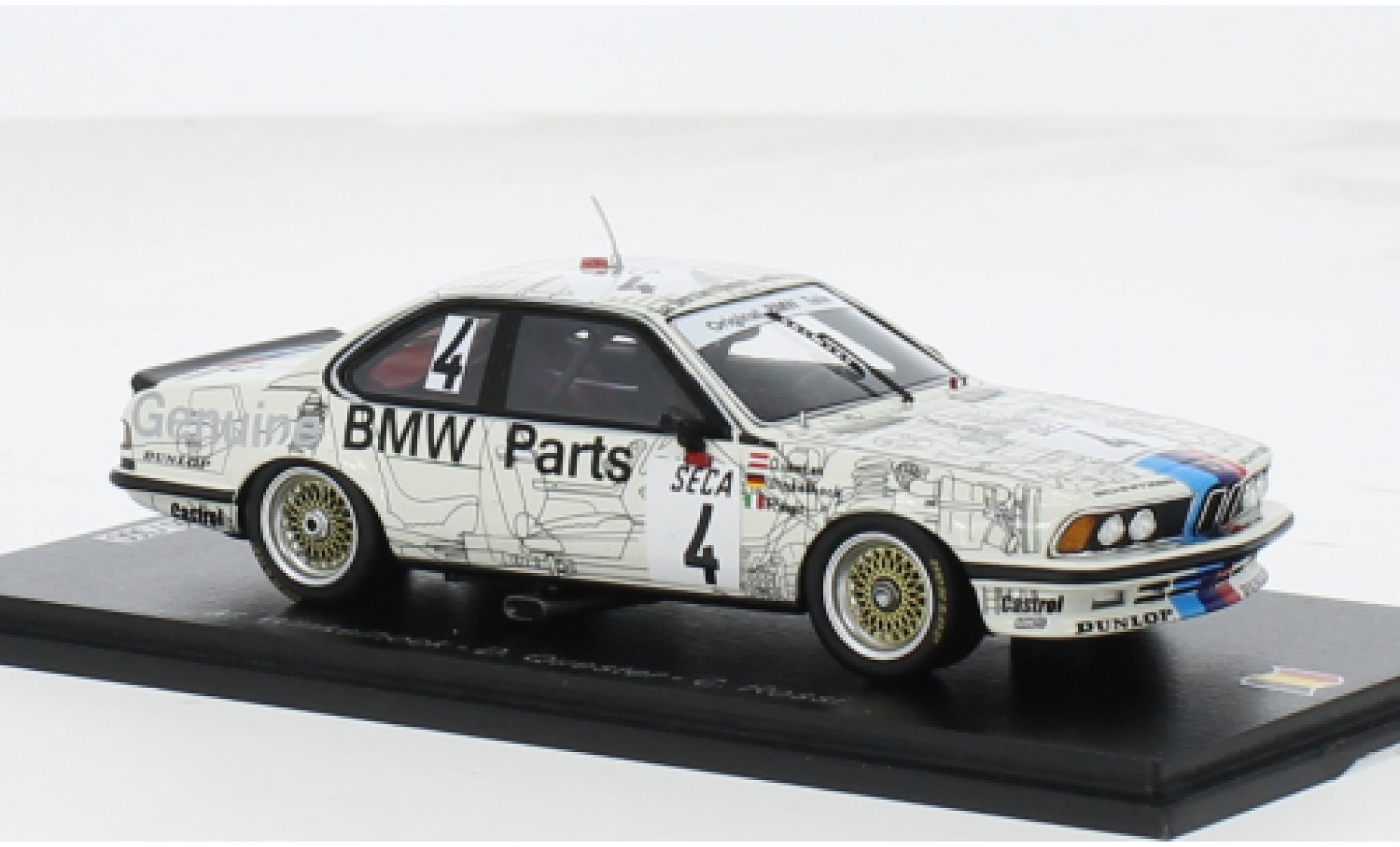 Bmw 635 1/43 Spark CSi (E24) No.4 24h Spa 1983 1:43 diecast model cars