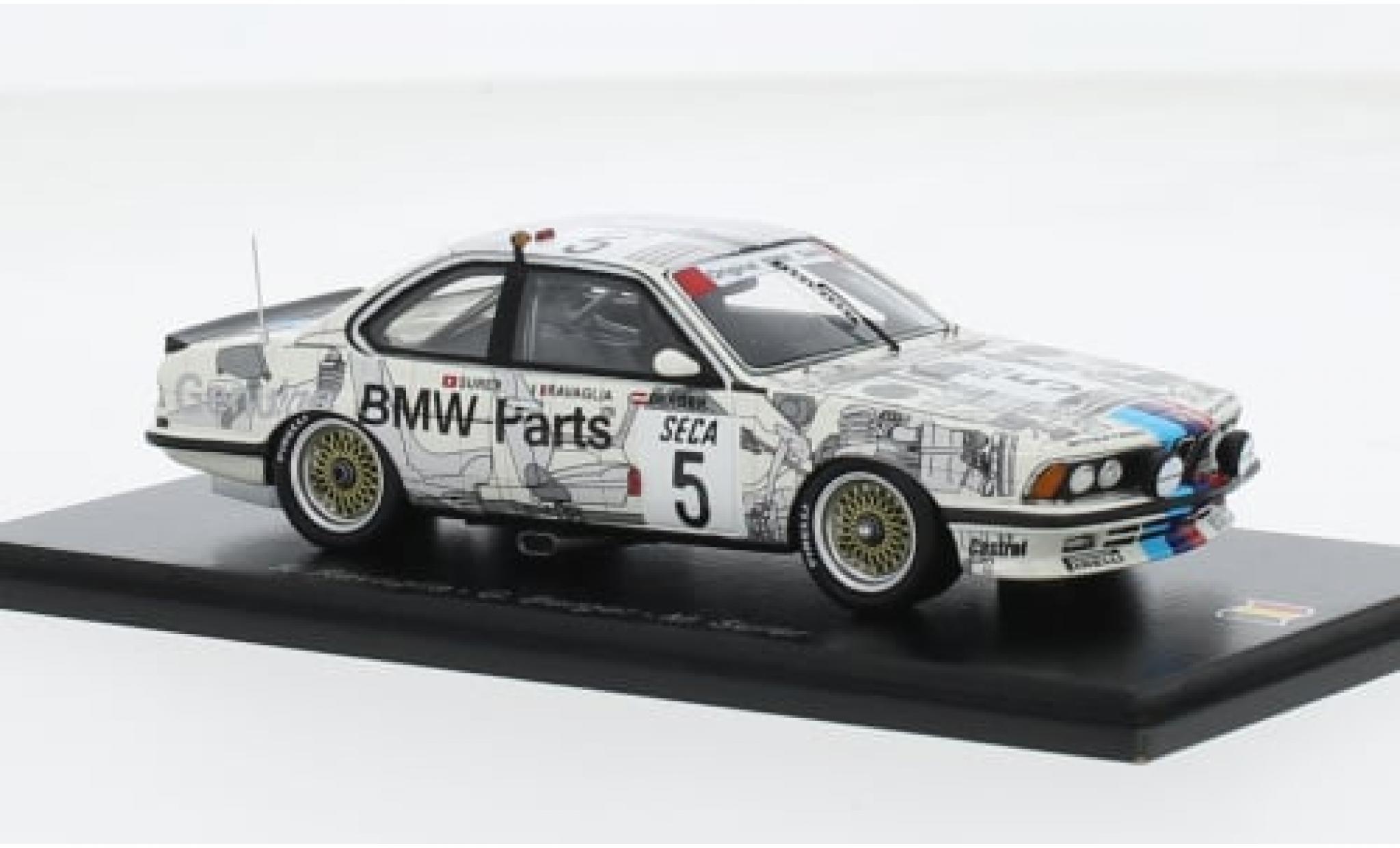 Bmw 635 1/43 Spark CSi (E24) No.5 24h Spa 1985 1:43 diecast model cars