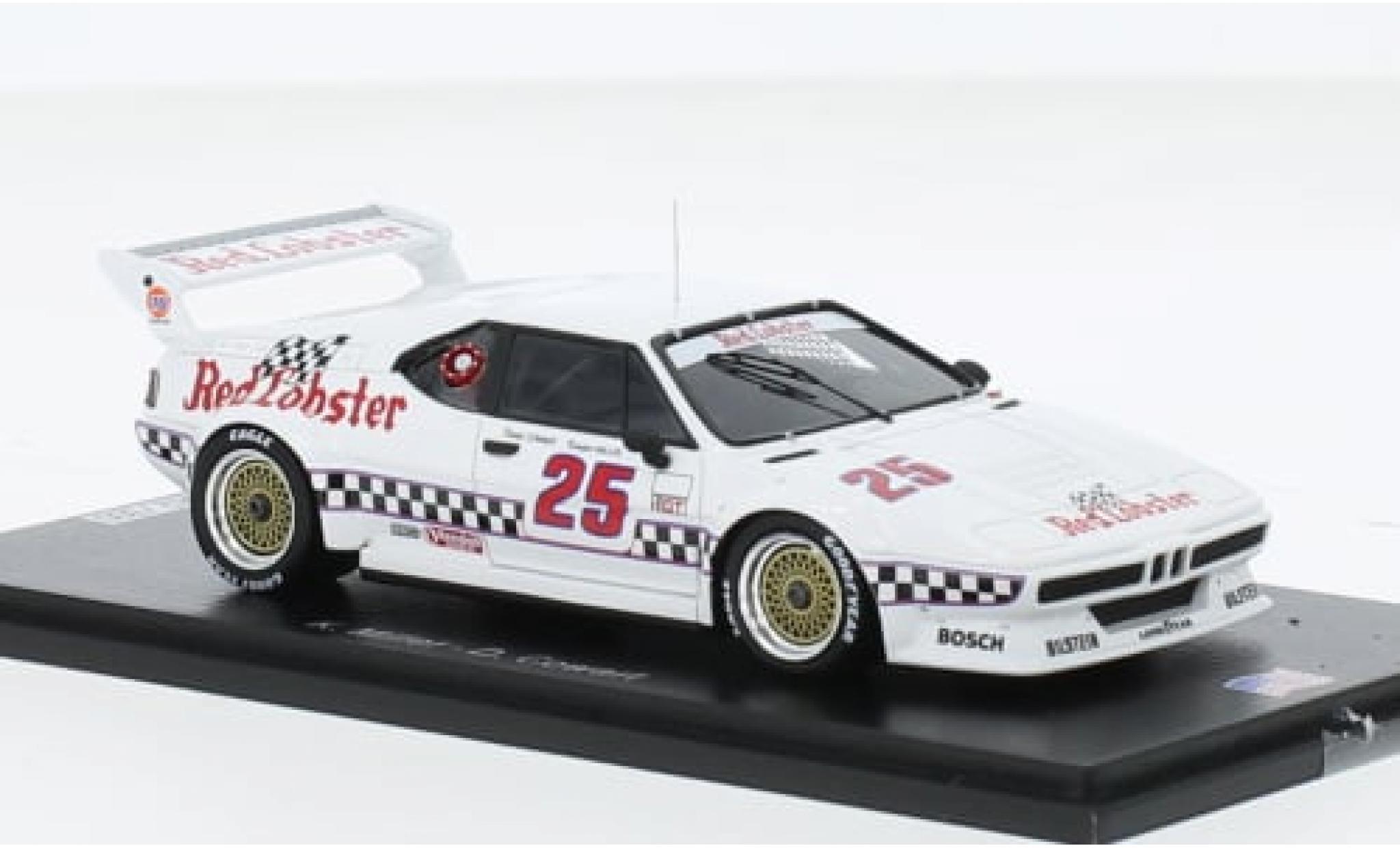 Bmw M1 1/43 Spark No.25 Red Lobster IMSA GTO 1981 1:43 diecast model cars