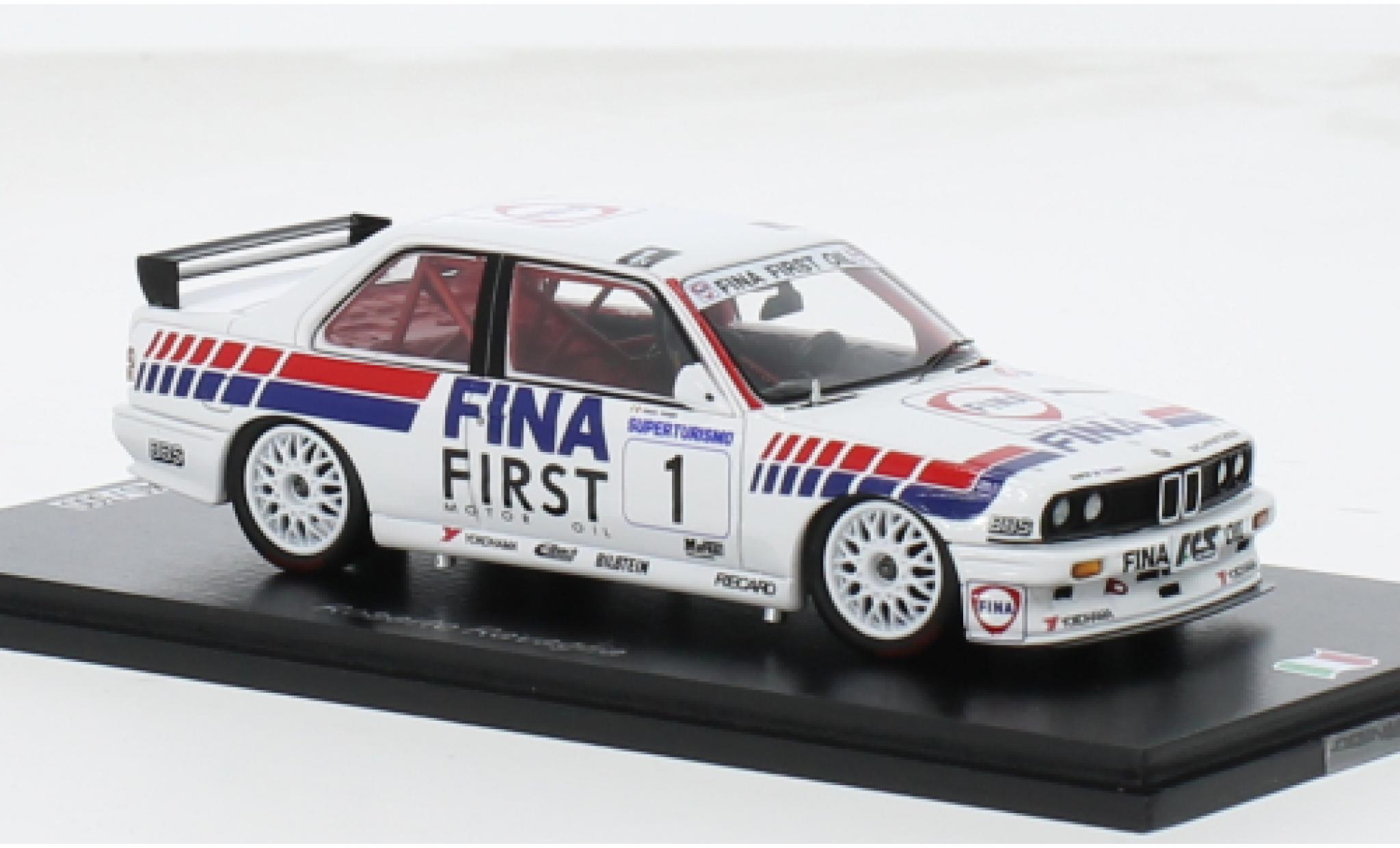 Bmw M3 1/43 Spark (E30) No.1 Fina Superturismo Monza 1992 1:43 diecast model cars