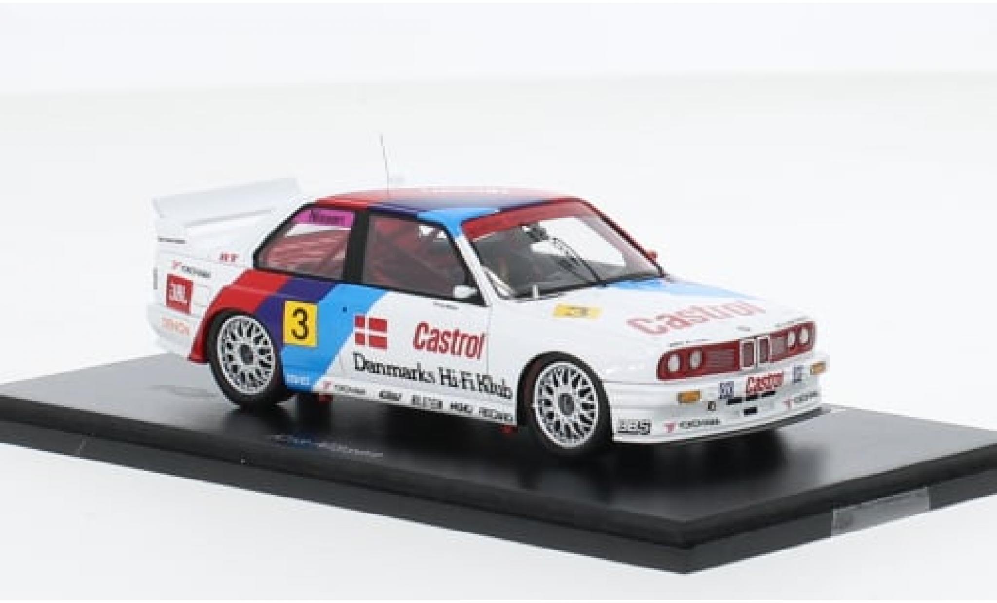 Bmw M3 1/43 Spark (E30) No.3 Schnitzer- GP D&auml;nemark 1991 1:43 diecast model cars