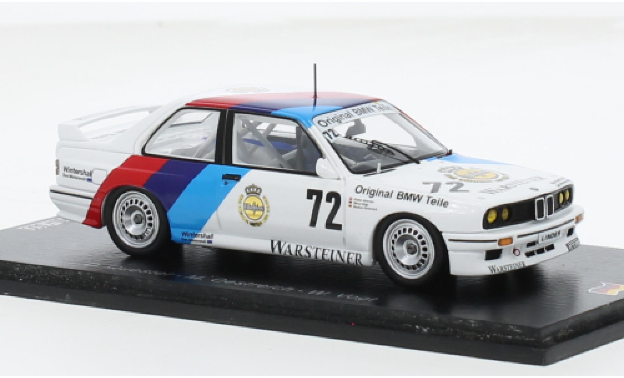 Bmw M3 1/43 Spark (E30) No.72 24h N&uuml;rburgring 1987 1:43 diecast model cars