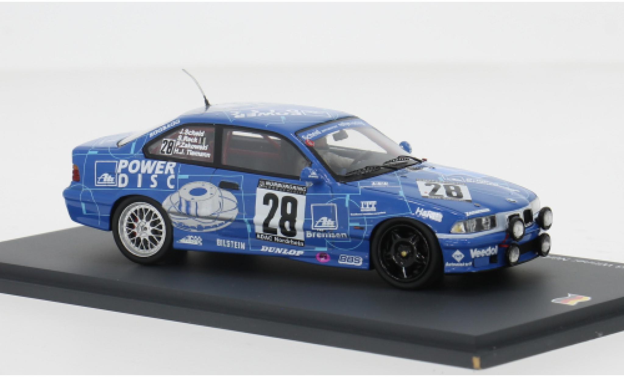 Bmw M3 1/43 Spark (E36) 24h N&uuml;rburgring 1997 #28 1:43 diecast model cars