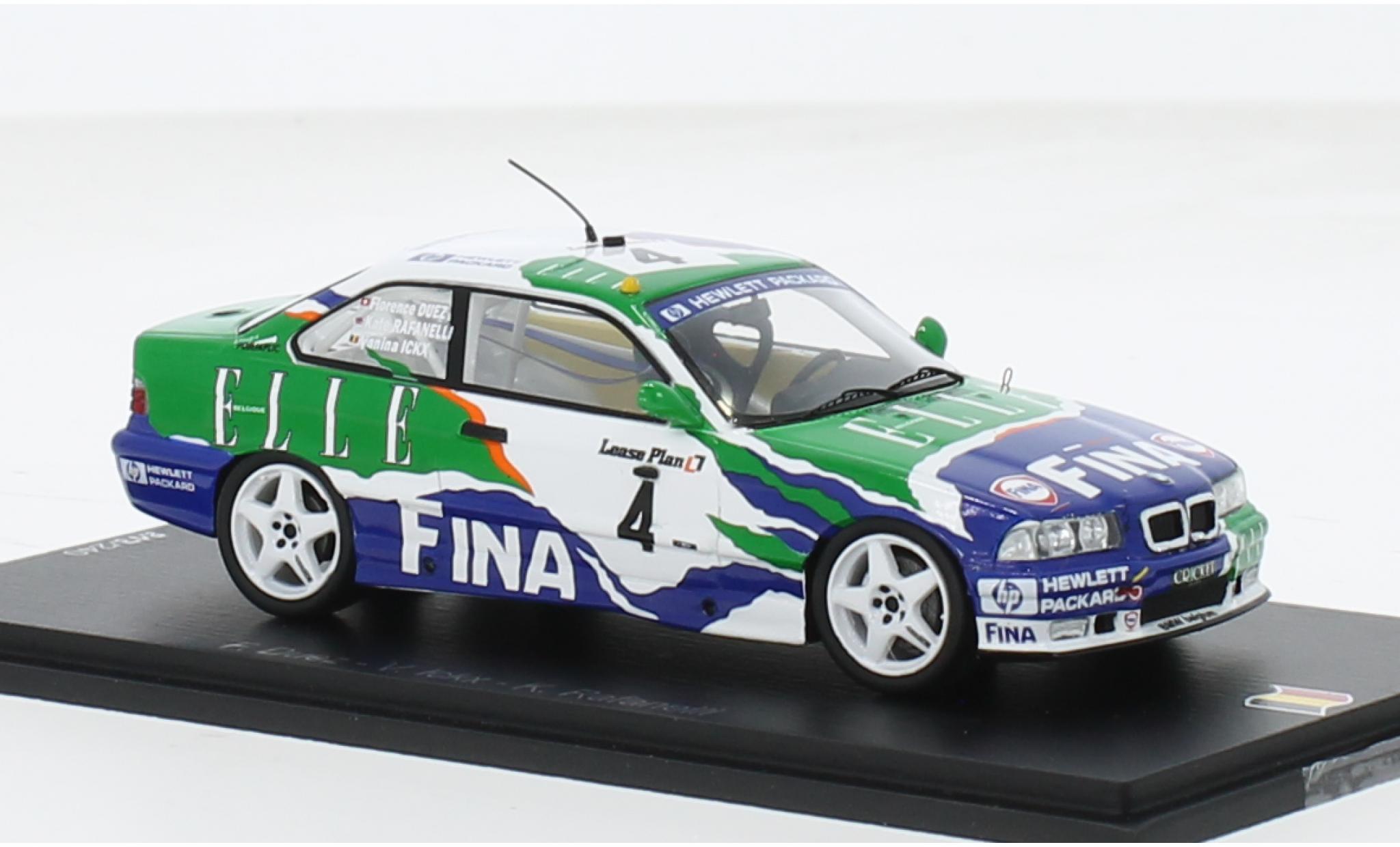 Bmw M3 1/43 Spark (E36) No.4 Fina Fina 24h Spa 1997 1:43 diecast model cars