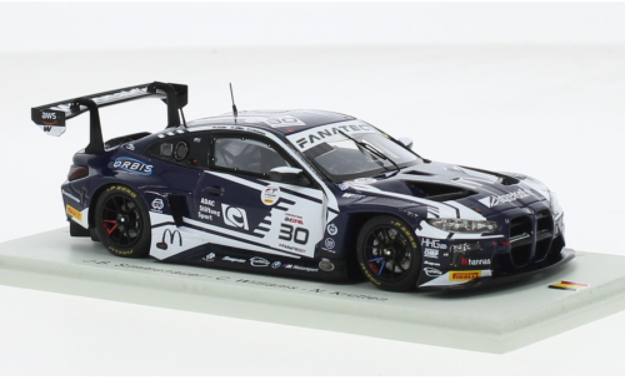 Bmw M4 1/43 Spark GT3 No.30 Team WRT 24h Spa 2023 1:43 diecast model cars