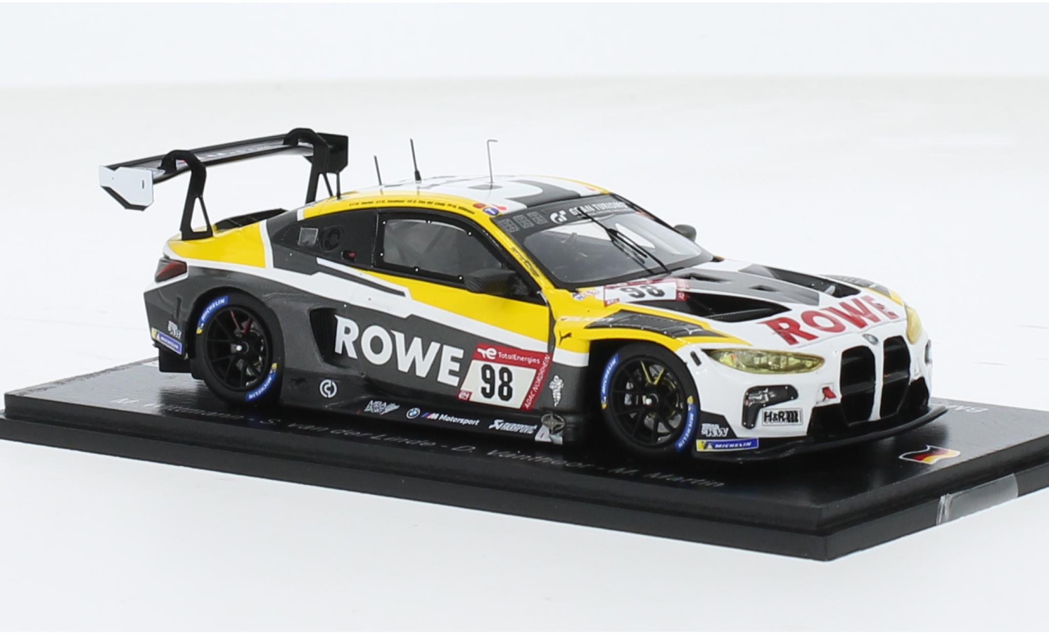 Bmw M4 1/43 Spark GT3 No.98 ROWE Racing 24h N&uuml;rburgring 2023 1:43 diecast model cars