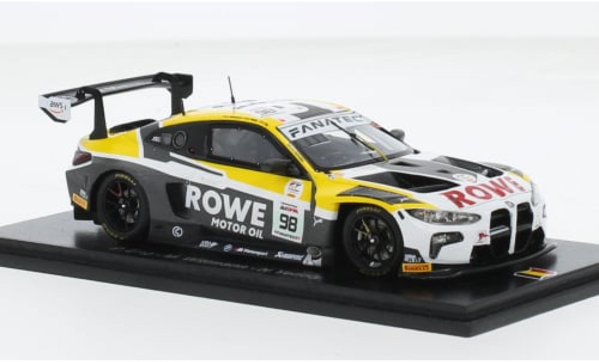 Bmw M4 1/43 Spark GT3 No.98 ROWE Racing 24h Spa 2023 1:43 diecast model cars